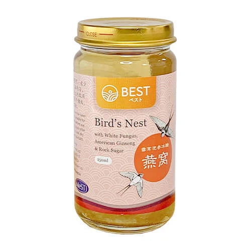 A bottle of Best Birds Nest with Ginseng Fungus 150ml