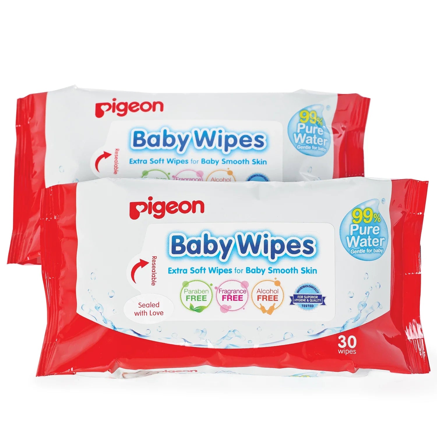 Pigeon Baby Wipes 2 x 30s