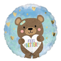 18" Feel Better Bear Balloon