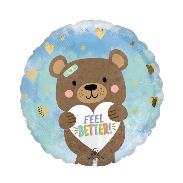18" Feel Better Bear Balloon