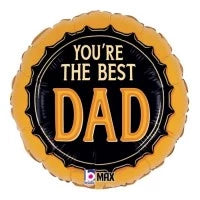Best Dad 18" Round Balloon