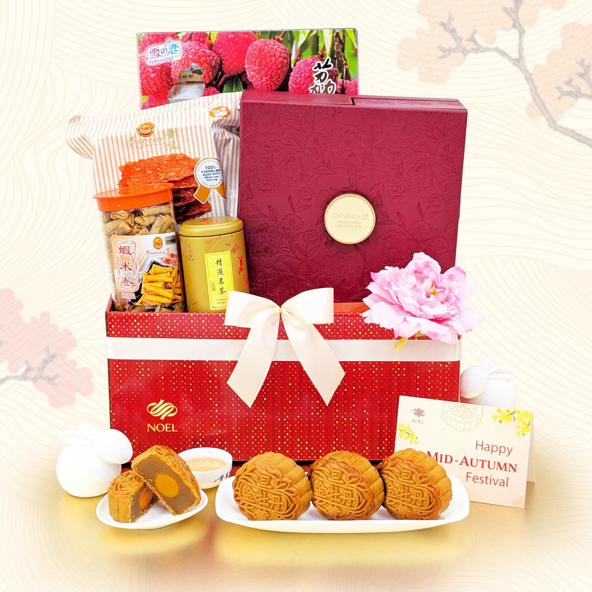 Wholesome Prosperity Mid-Autumn Gift Hamper – Conrad Mooncakes & Treats