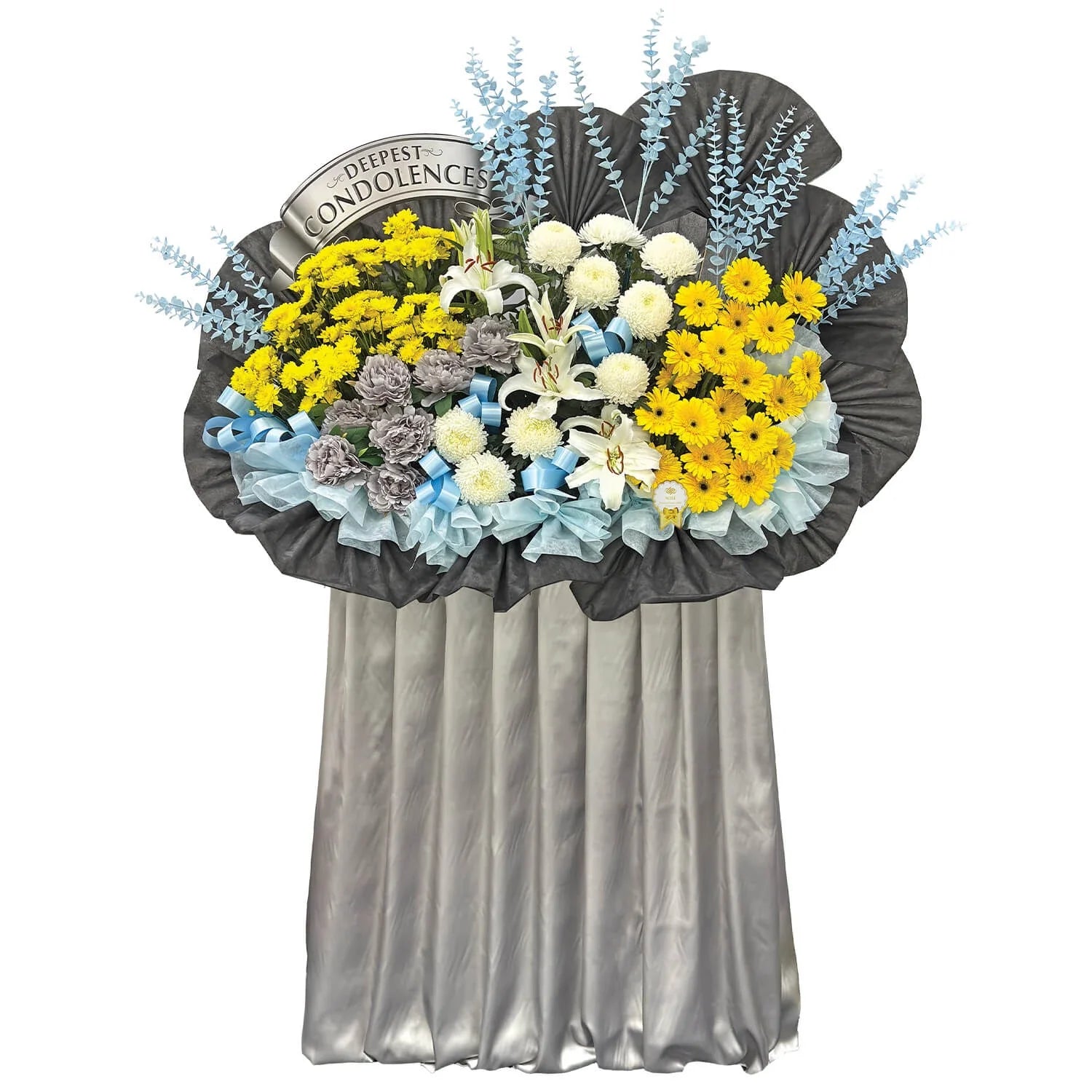 Greyscale Horizon Condolence Flowers