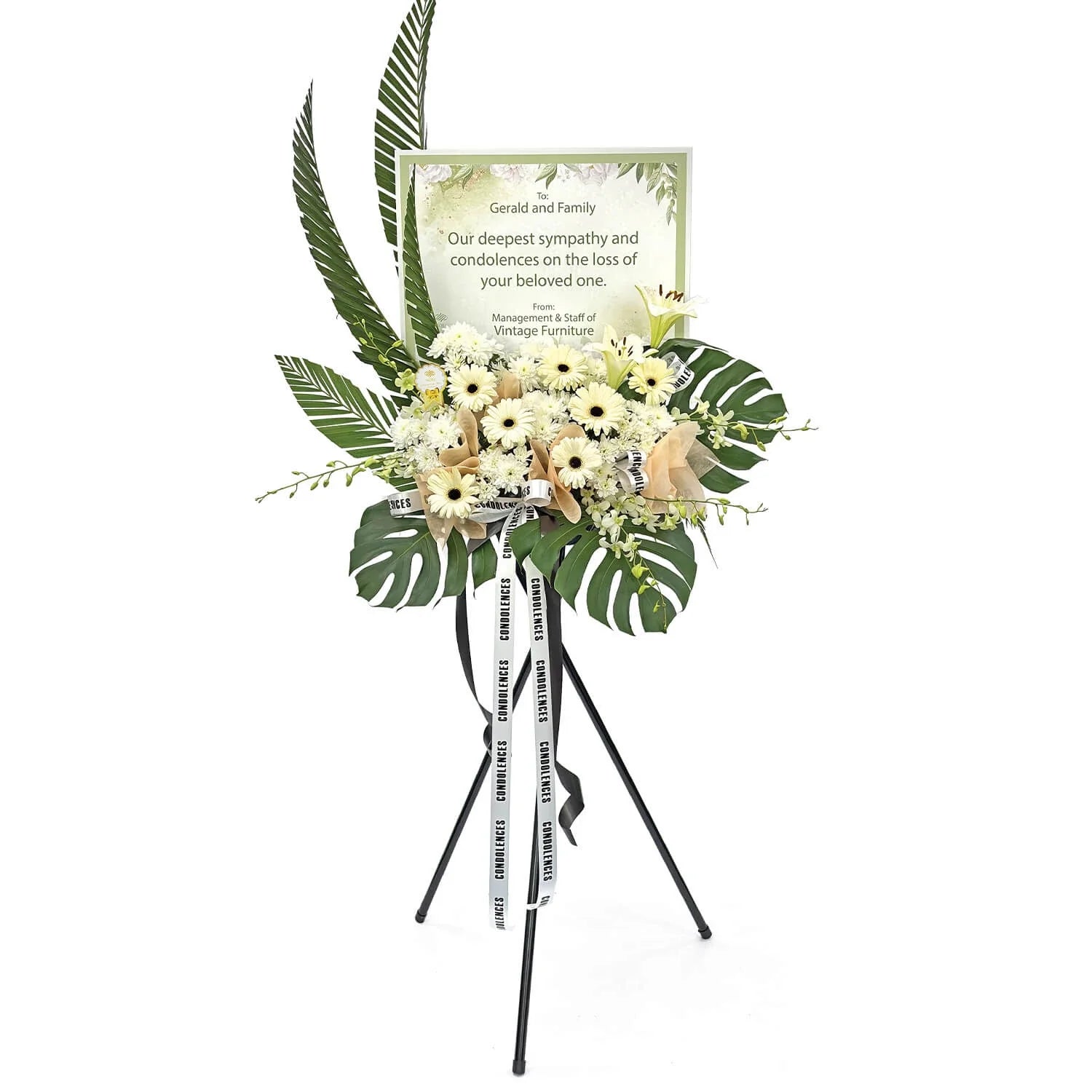 Eternal Light Condolence Flower Arrangement