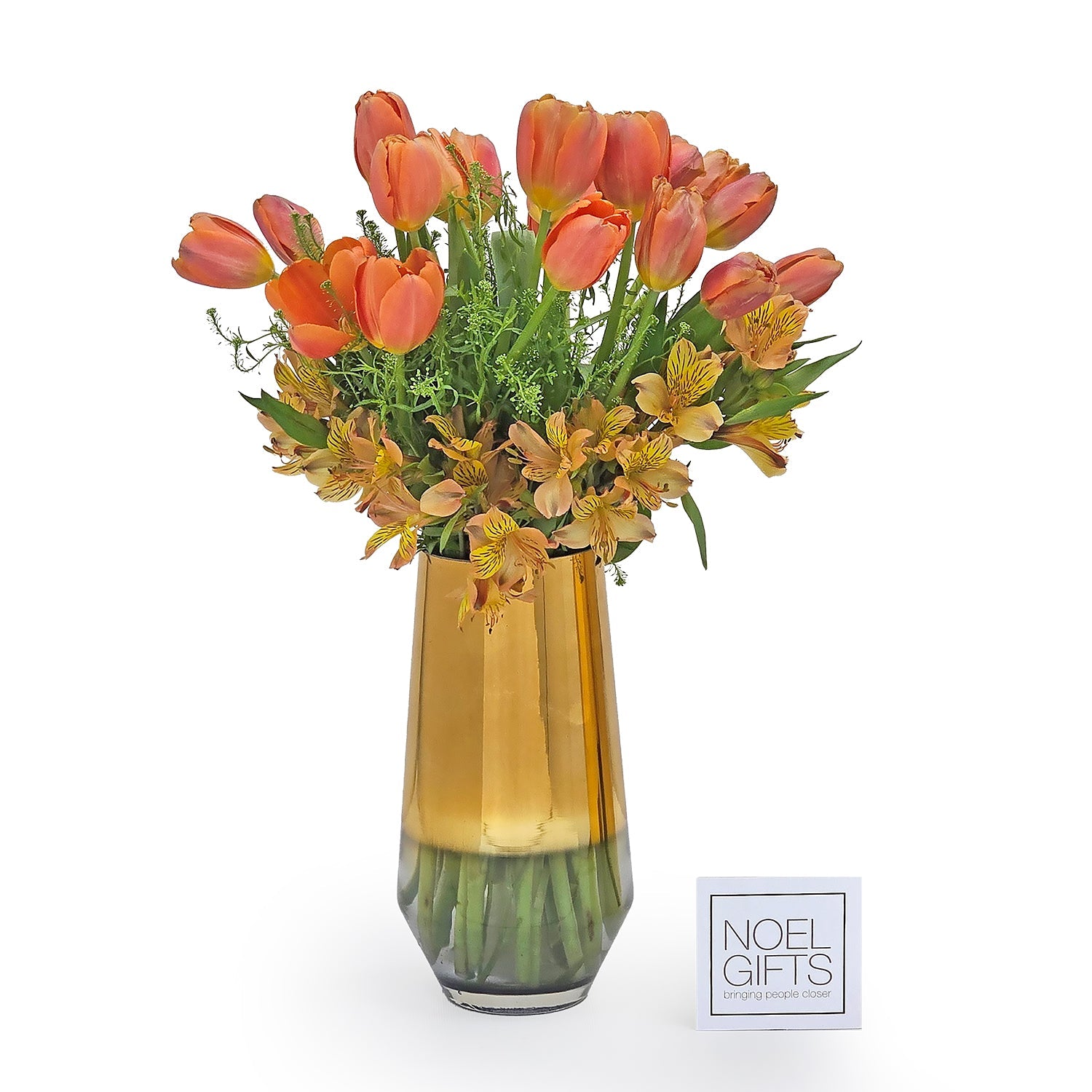 Amethyst Serenade Table Florals - Orange