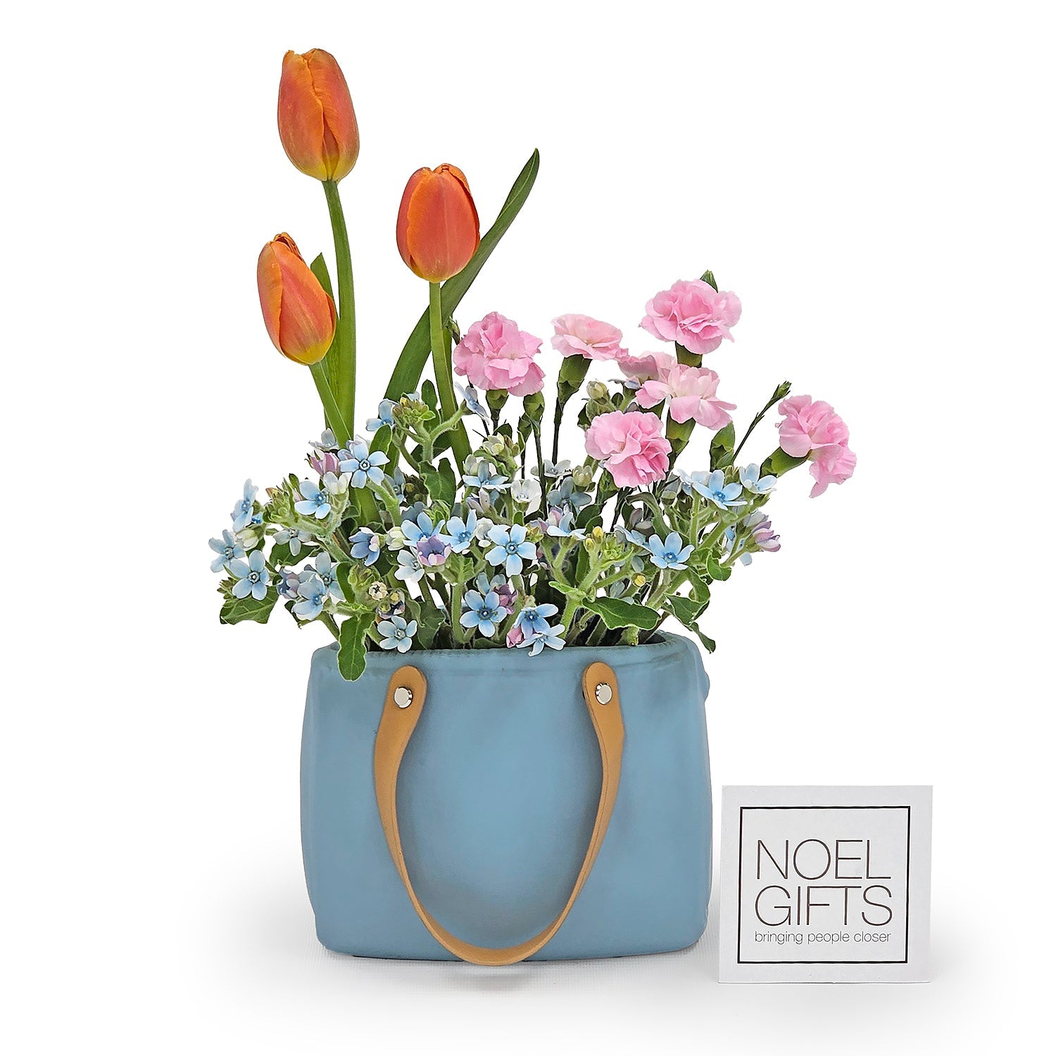 Spring-Kissed Morning Table Florals - Light Blue