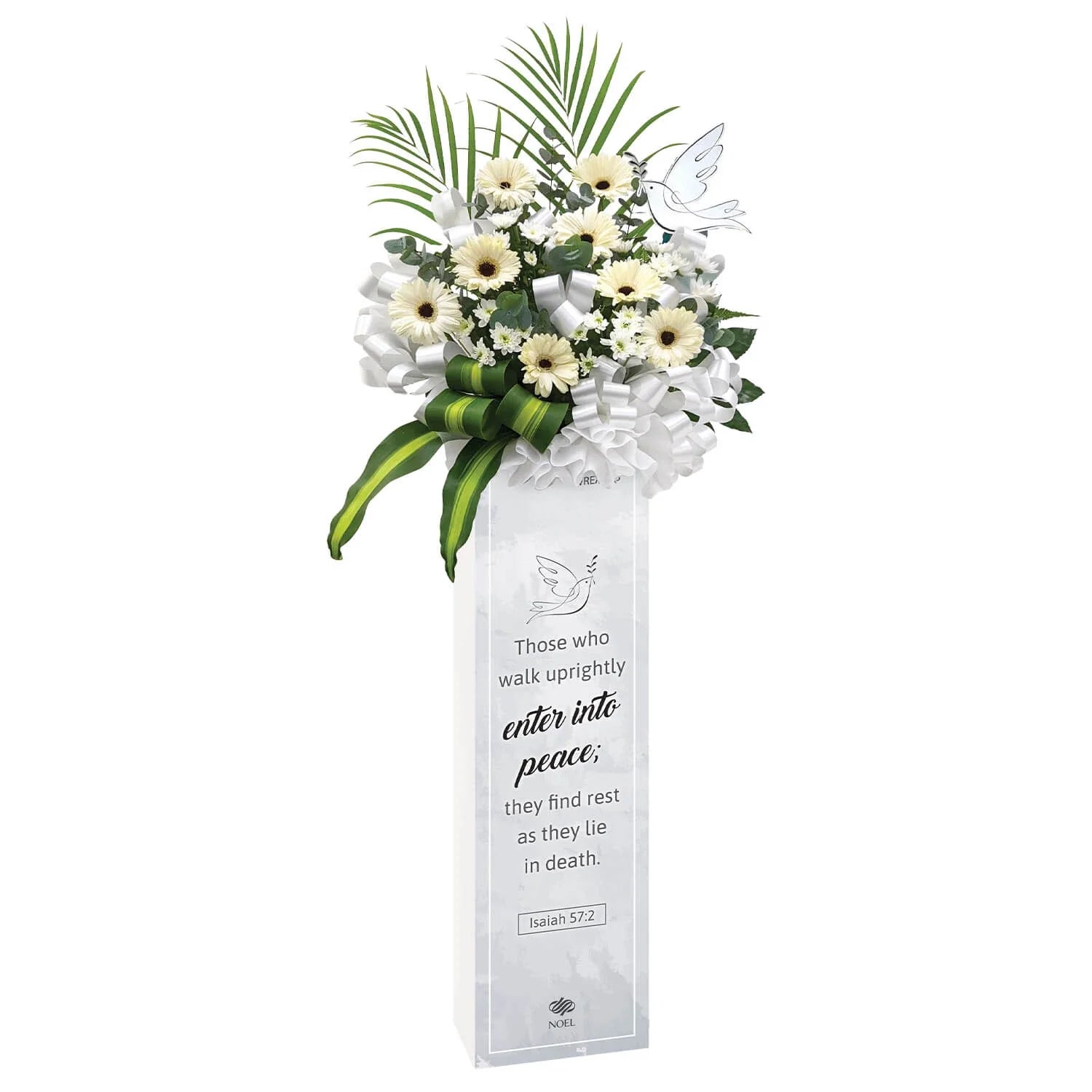 Isaiah 57:2 Condolence Flower Arrangement