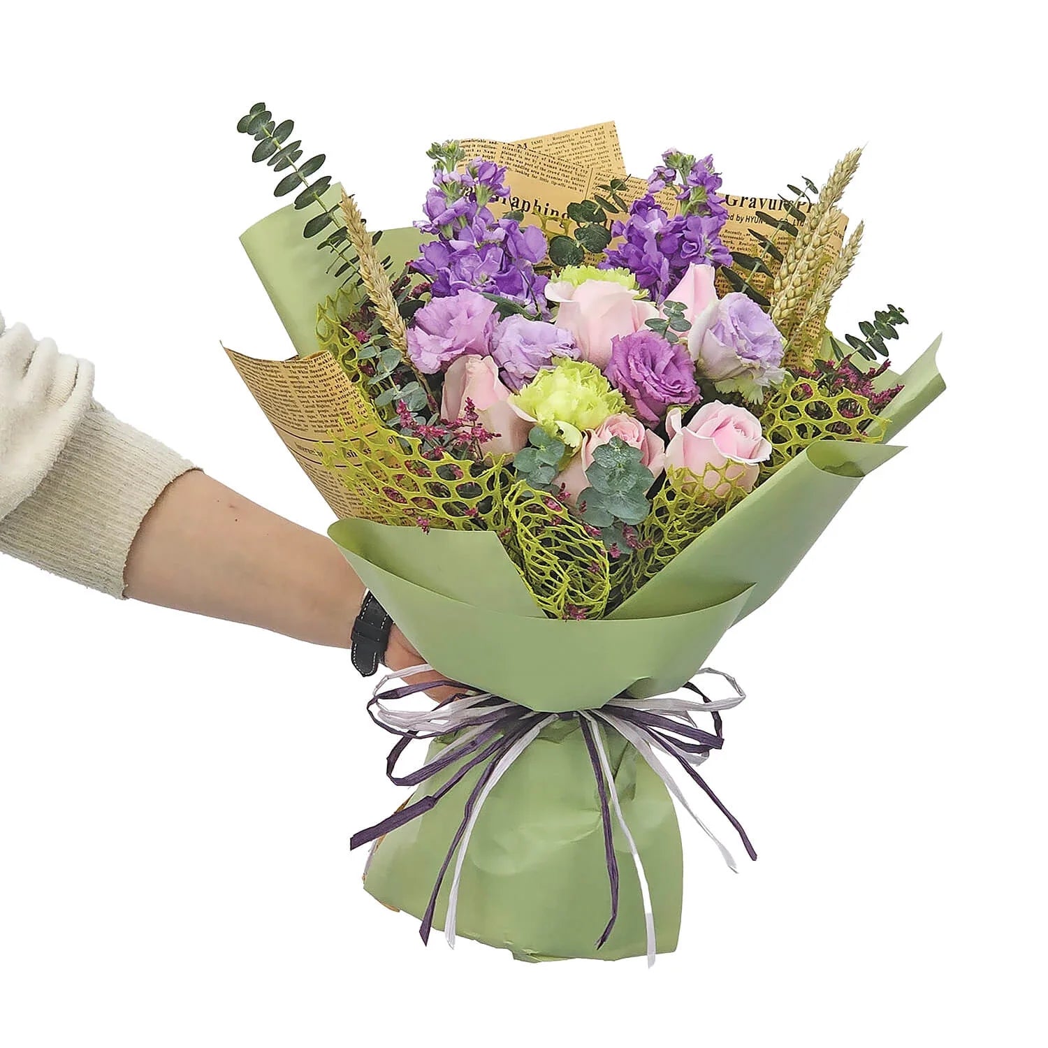 Lilac Embrace Flower Bouquet - Petite Size