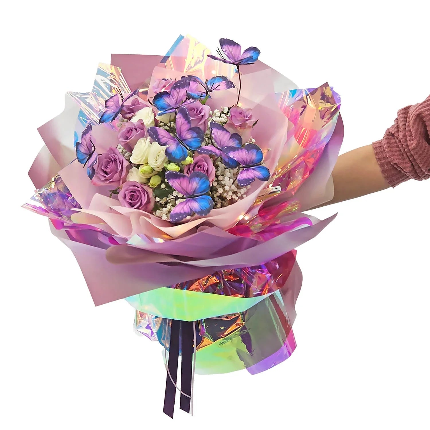 Iridescent Flutter Flower Bouquet - Classic Size