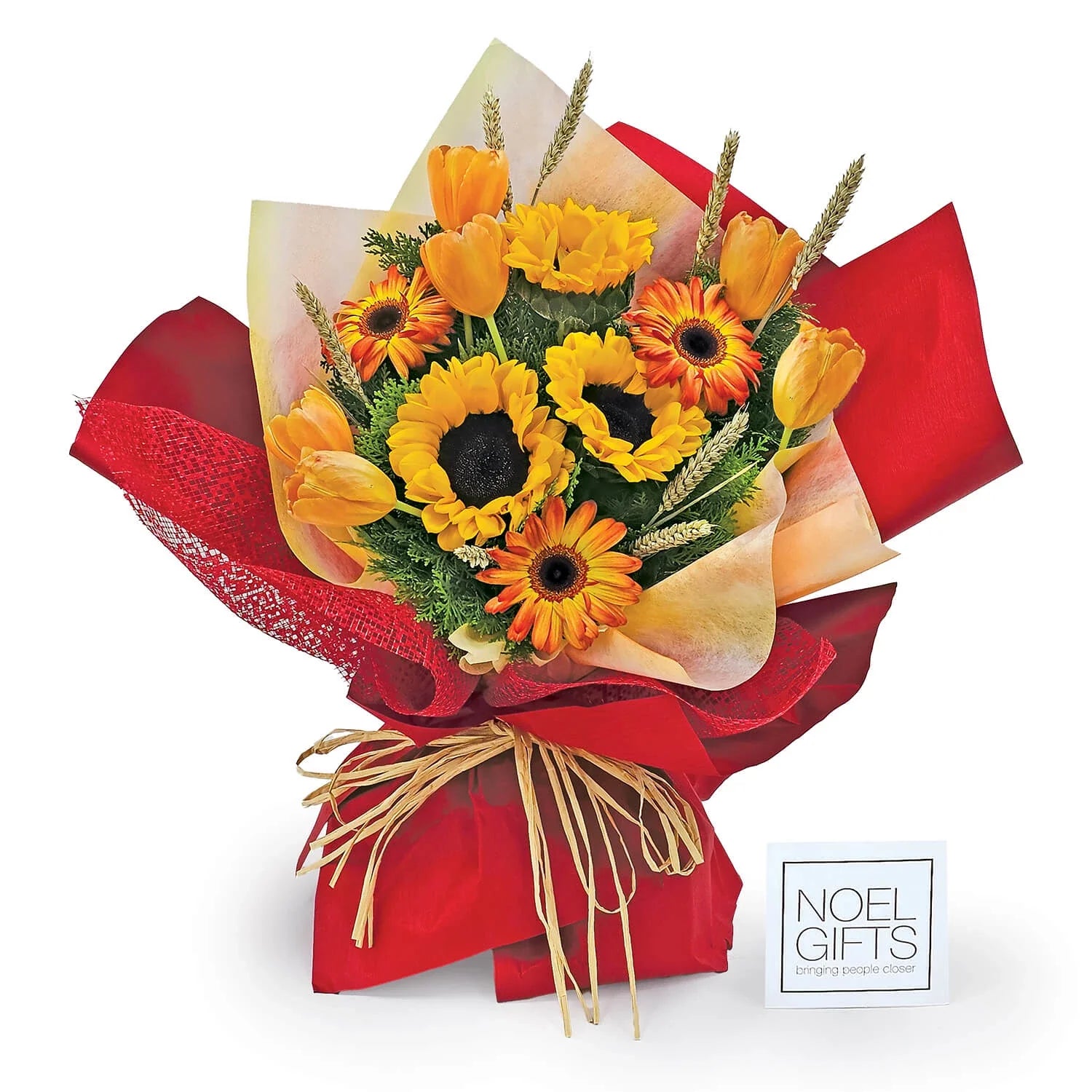 Amber Radiance Flower Bouquet - Classic Size