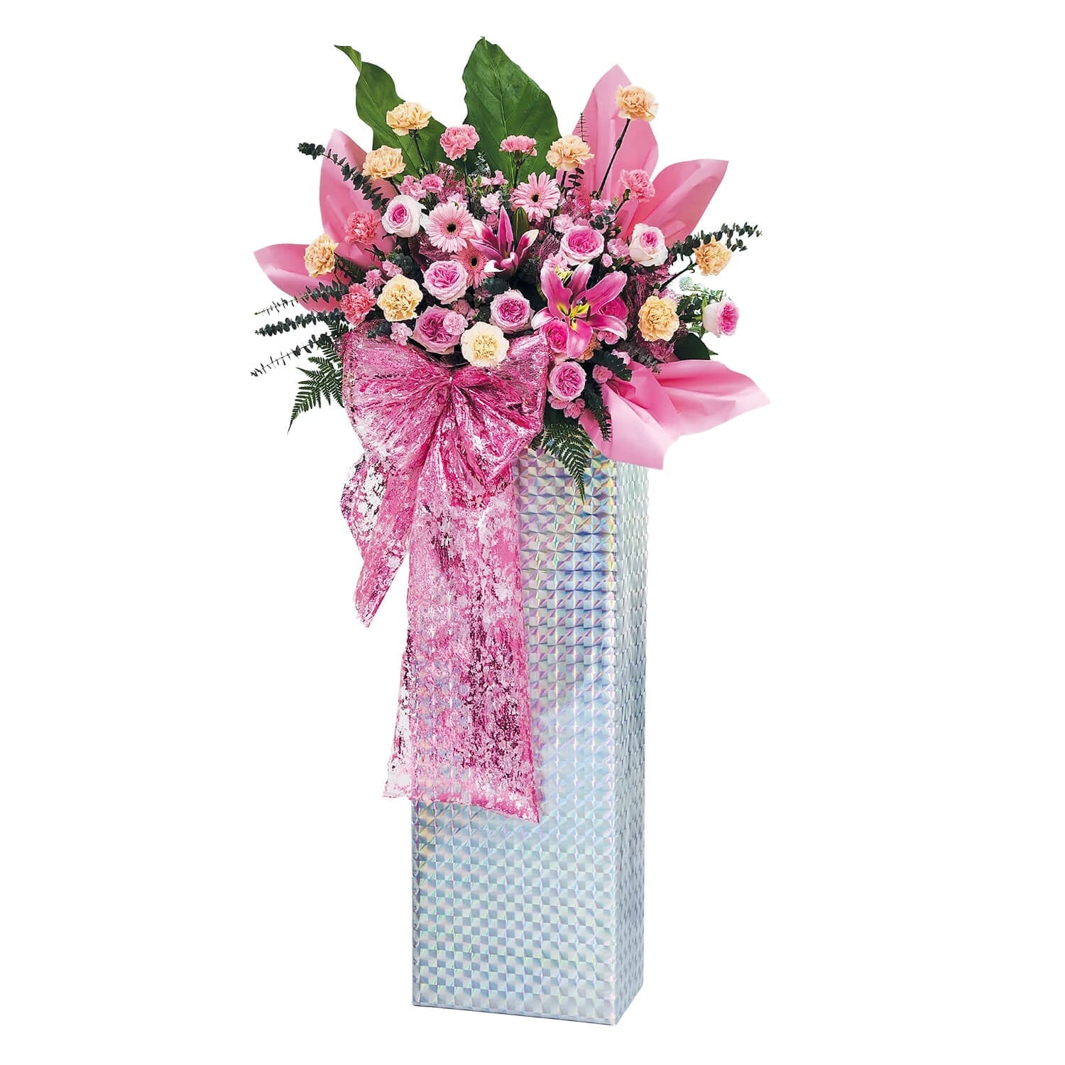 Rosy Triumph Congratulatory Flower Stand