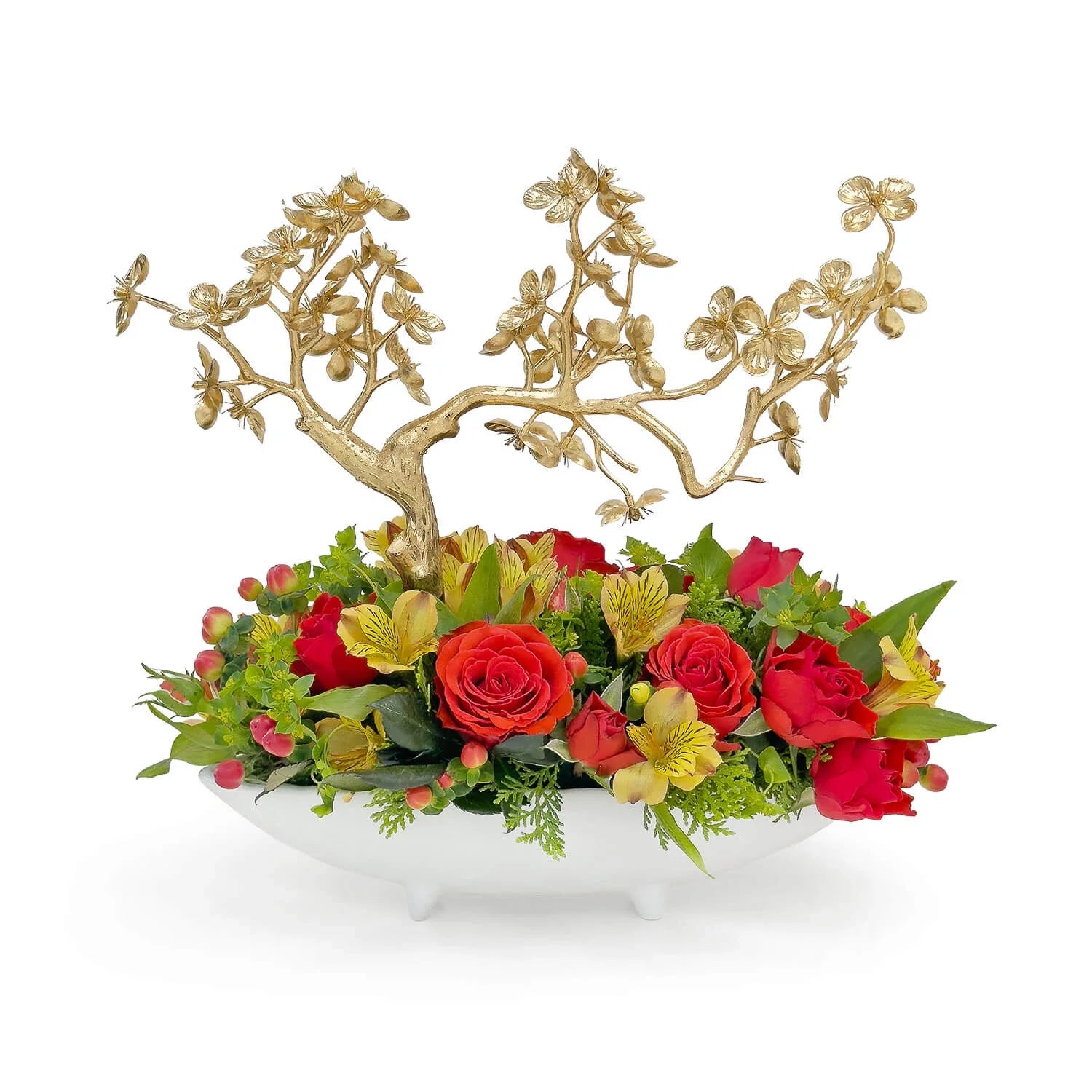 Golden Grace Congratulatory Table Flower Arrangement