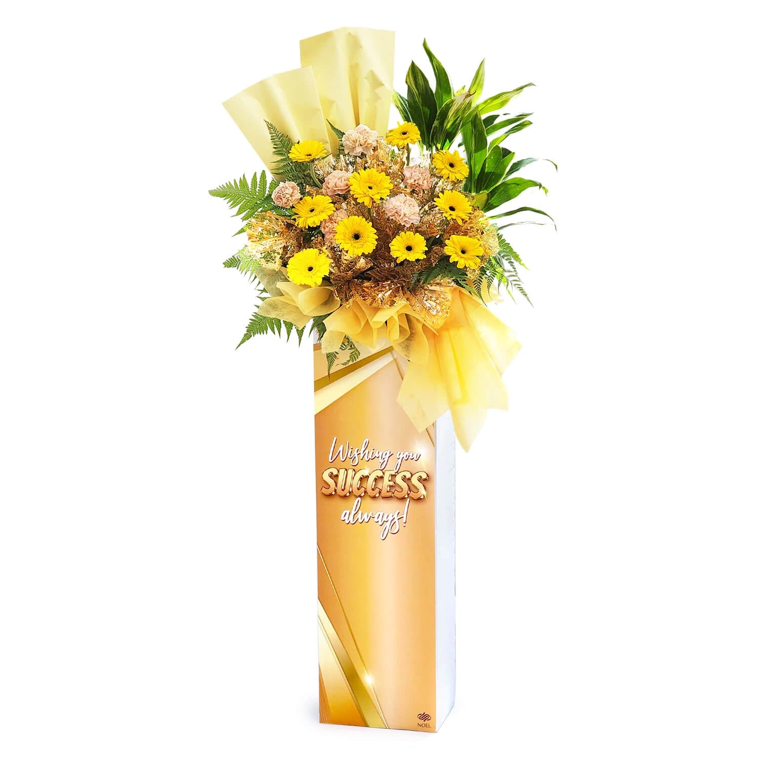 Golden Celebration Congratulatory Flower Stand