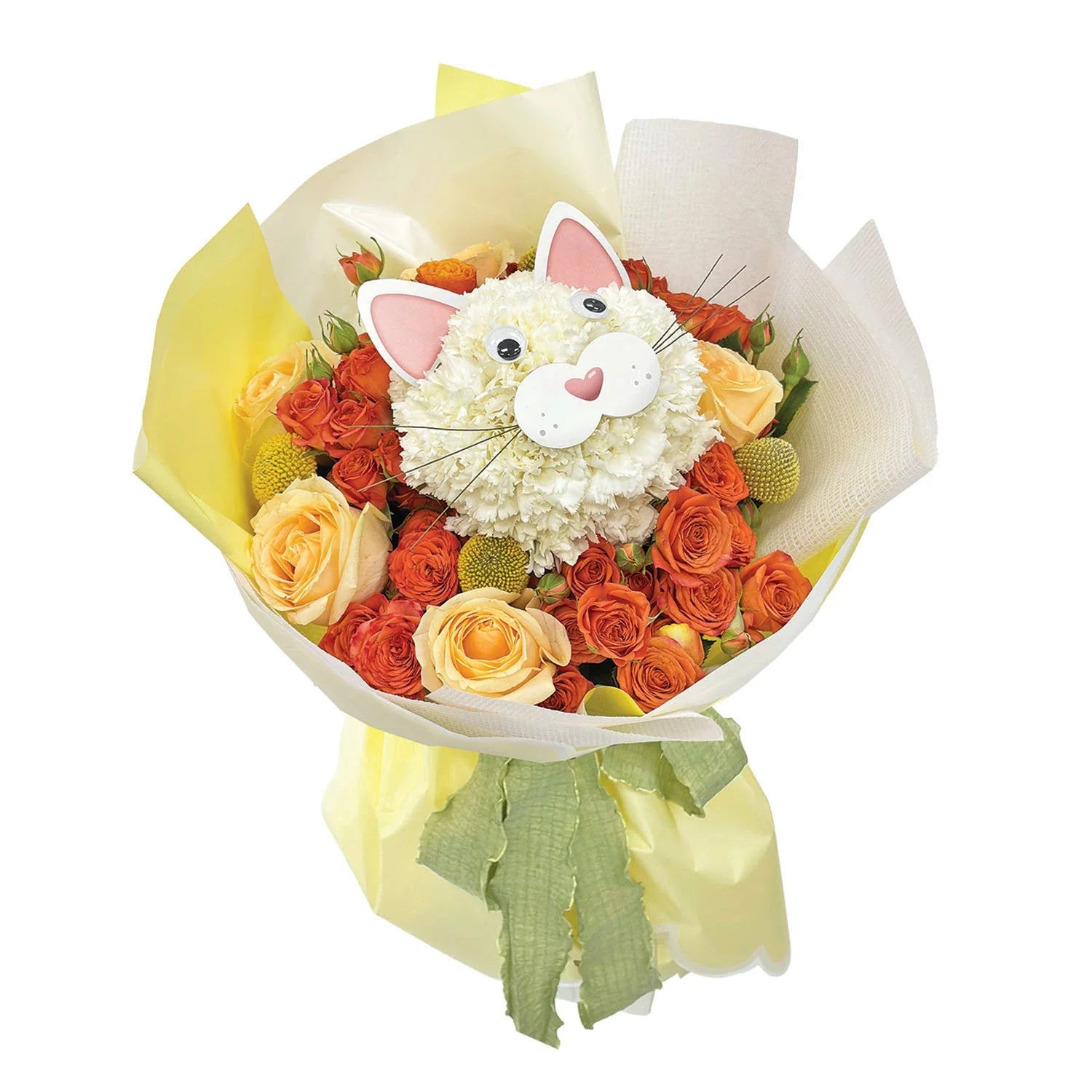 Fluff & Flourish Cat-Inspired Flower Bouquet Pet Collection Gift
