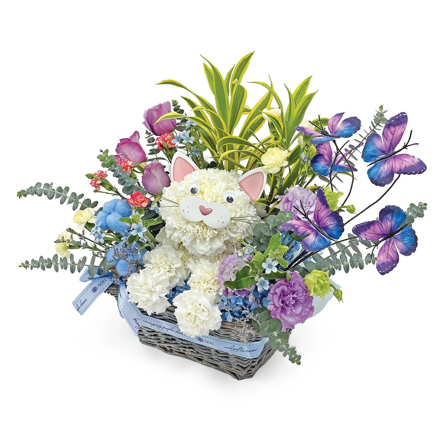 Feline Fantasy Flower Arrangement Pet Collection Gift