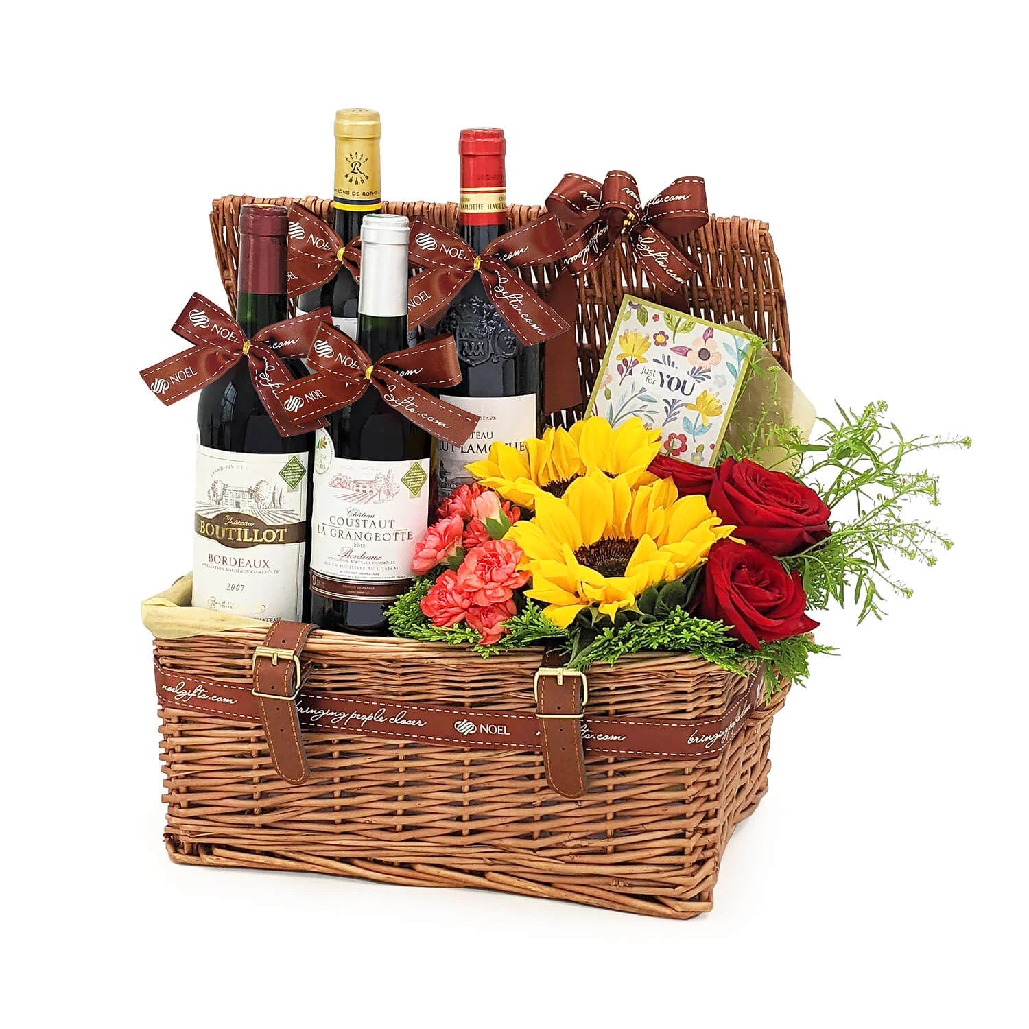 The Exquisite Four Wine Hamper Gift