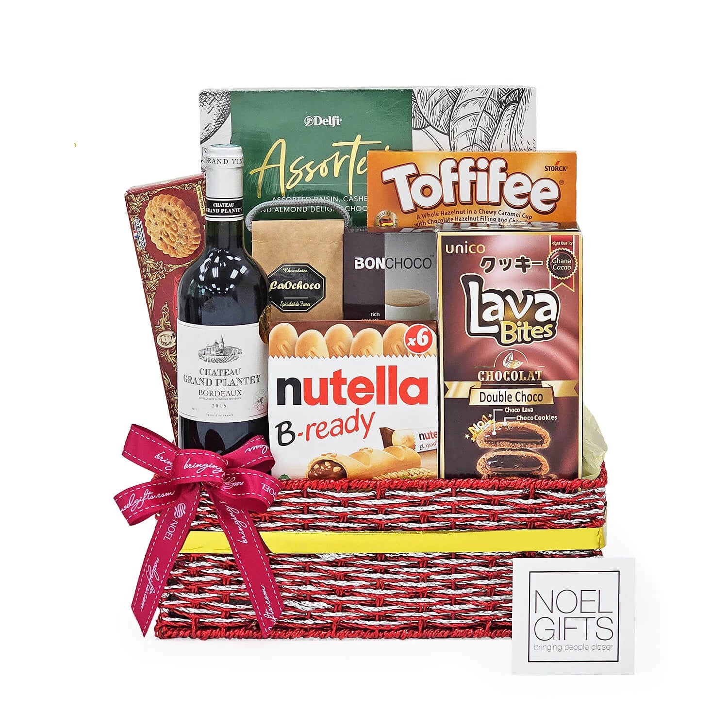 Epicurean Delights Gourmet Food Hamper (with Wine)