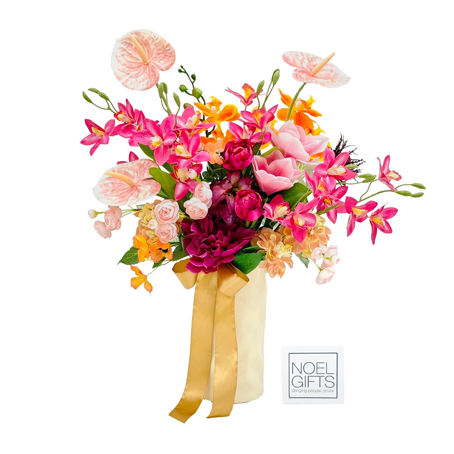 Classic Golden Petal Roseate Artificial Floral