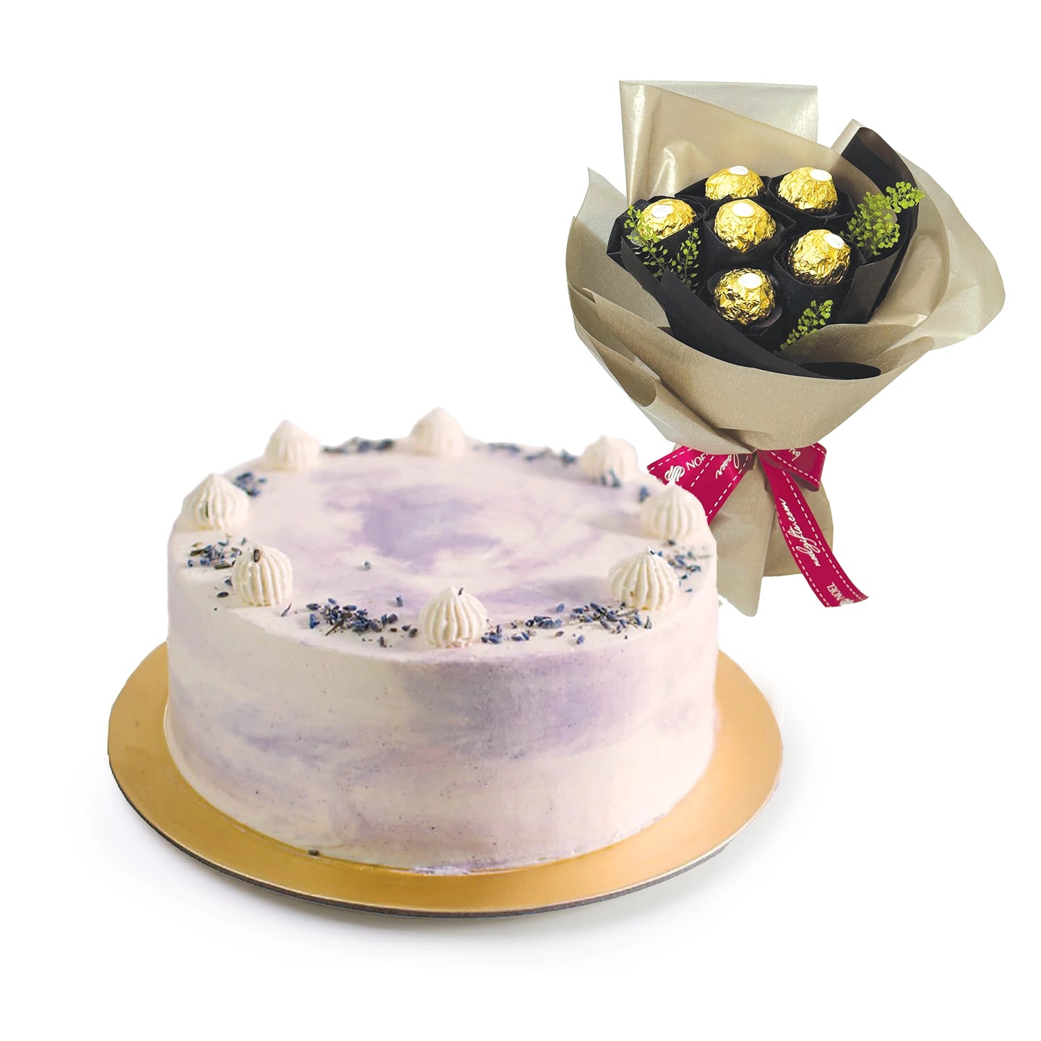 Edith Patisserie Earl Grey Lavender Birthday Cake Ferrero Rocher Bouquet