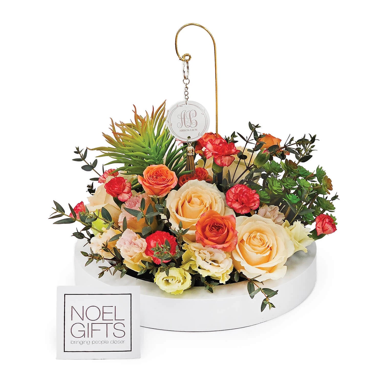 Citrus Monogram Personalised Table Flower