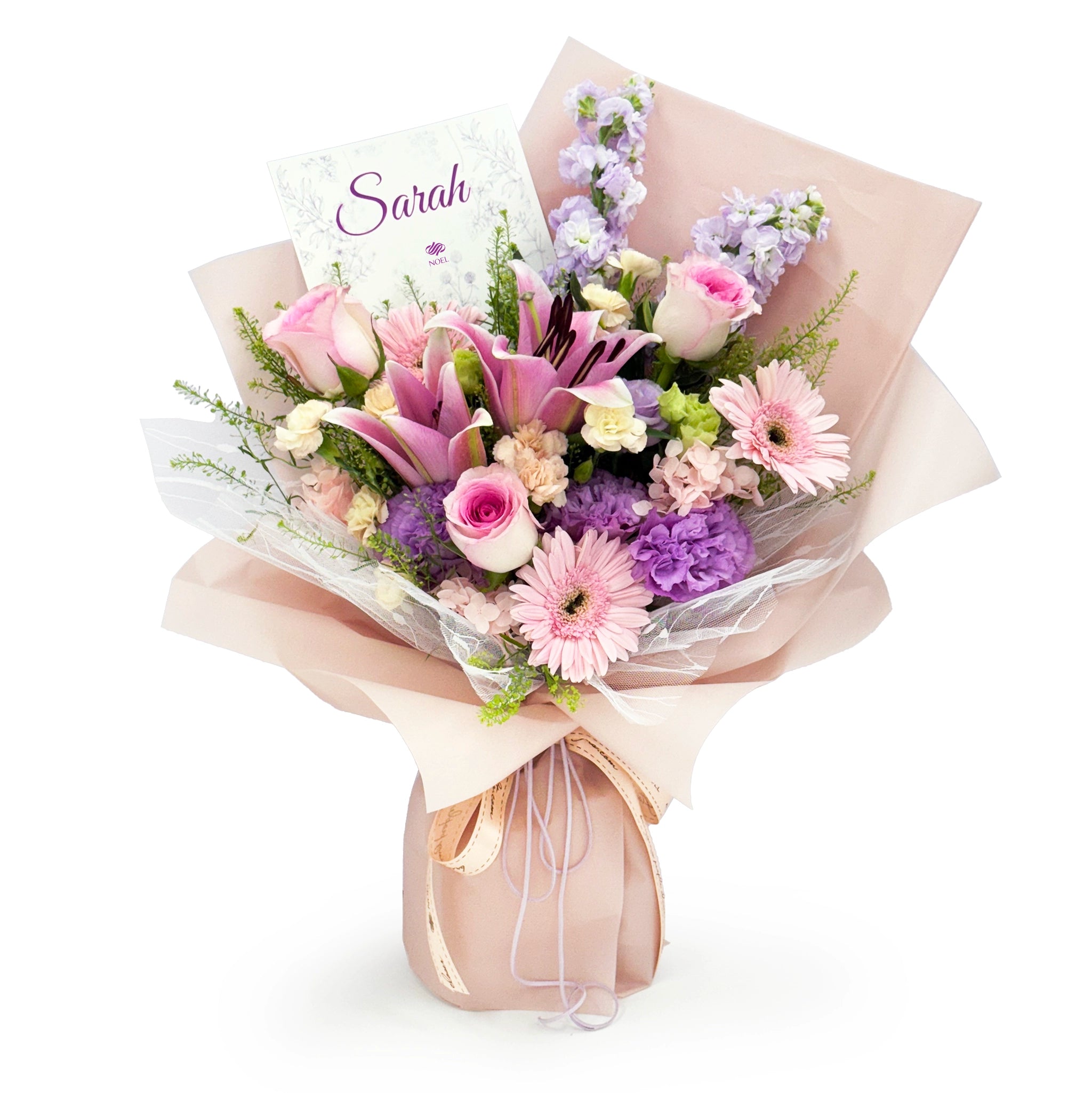 Floral Fantasy Personalised Flower Hand Bouquet