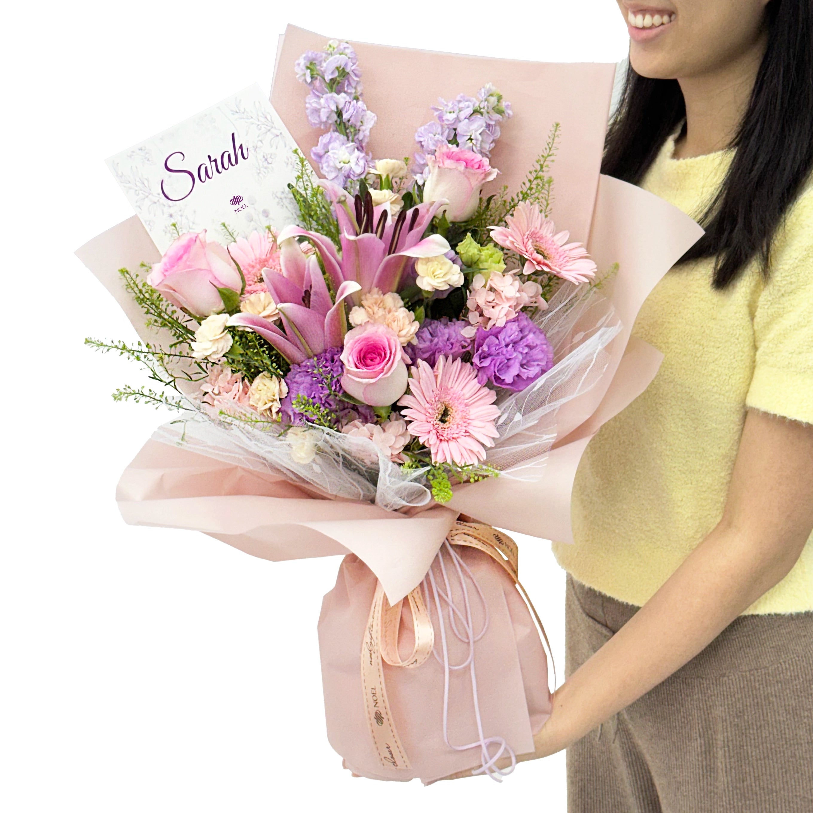 Floral Fantasy Personalised Flower Hand Bouquet