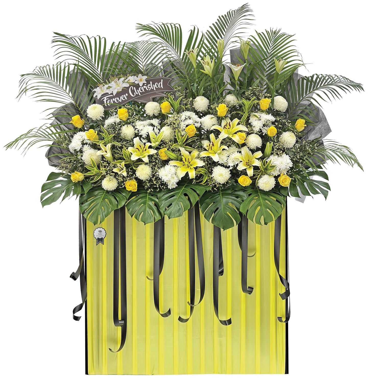 Rays of Memory Condolence Deluxe Flower Arrangement