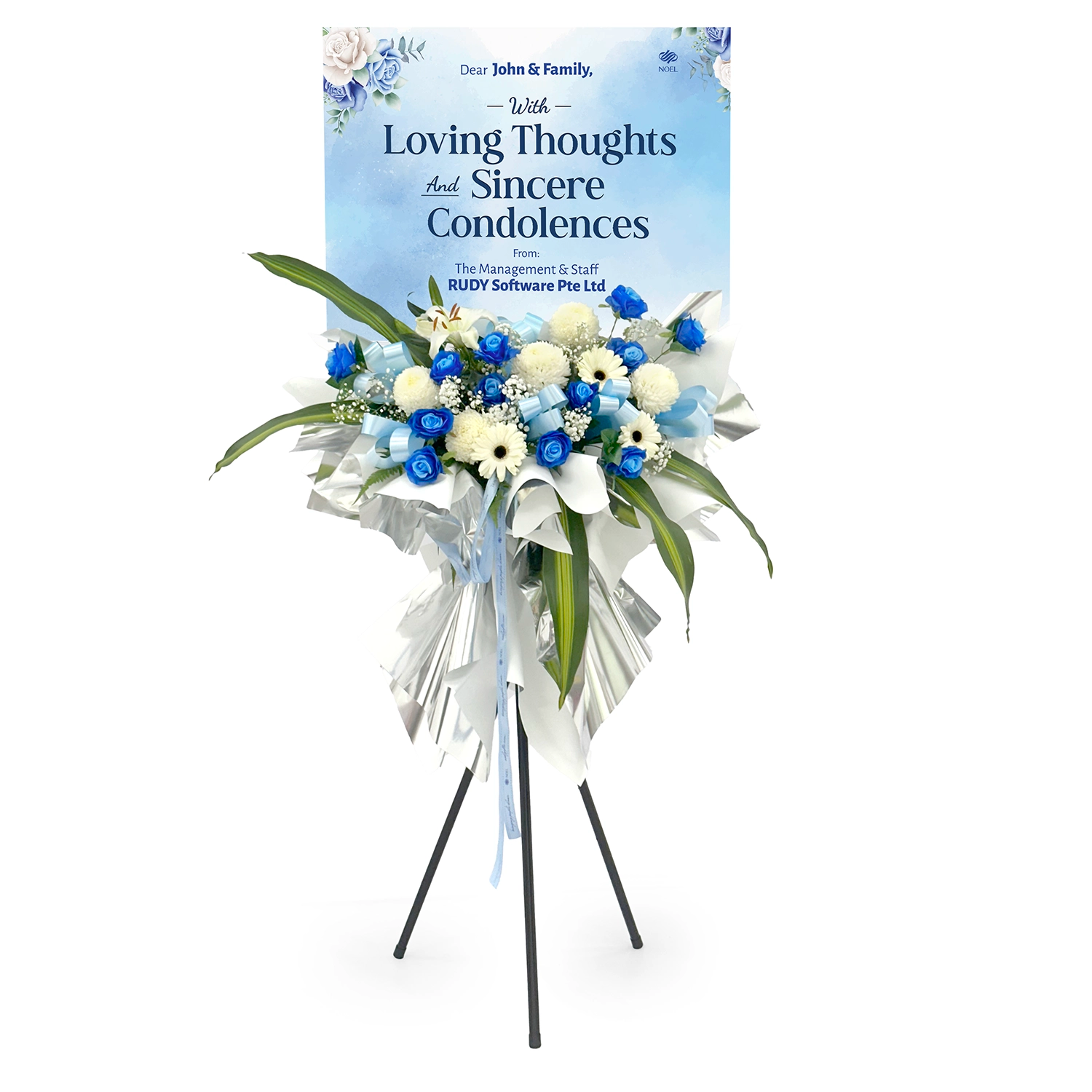 Great Remembrance Personalised Condolences Flower Stands