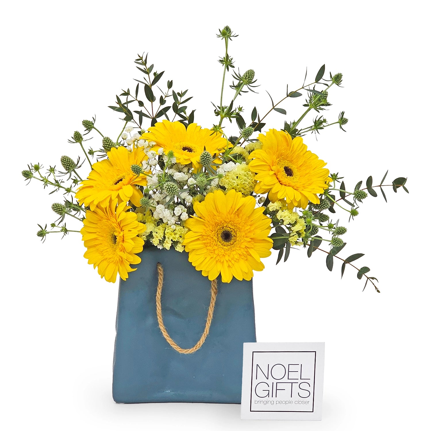 Sunshine Stroll (Blue Vase)
