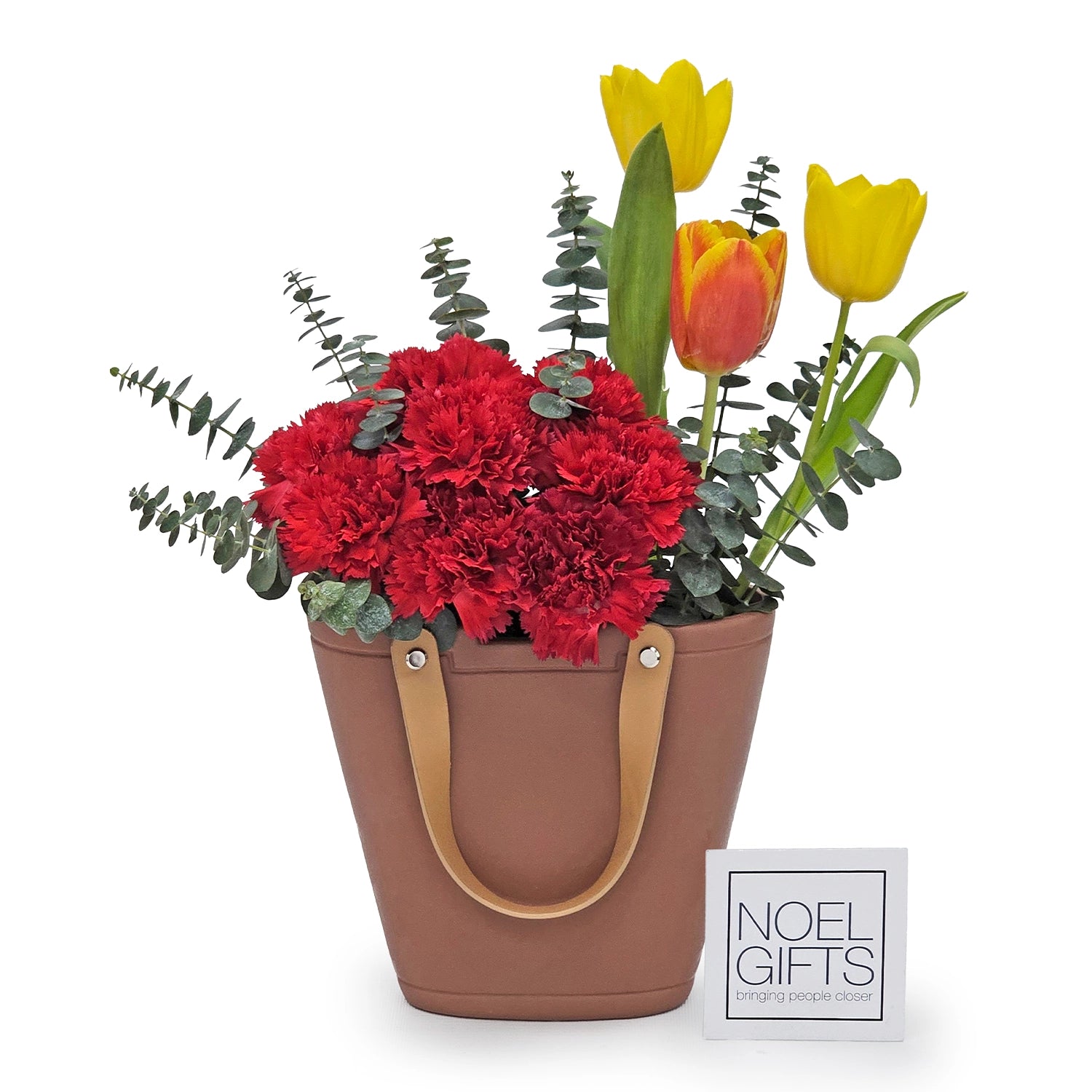 Dawn & Dusk Table Floral (Brown Vase)