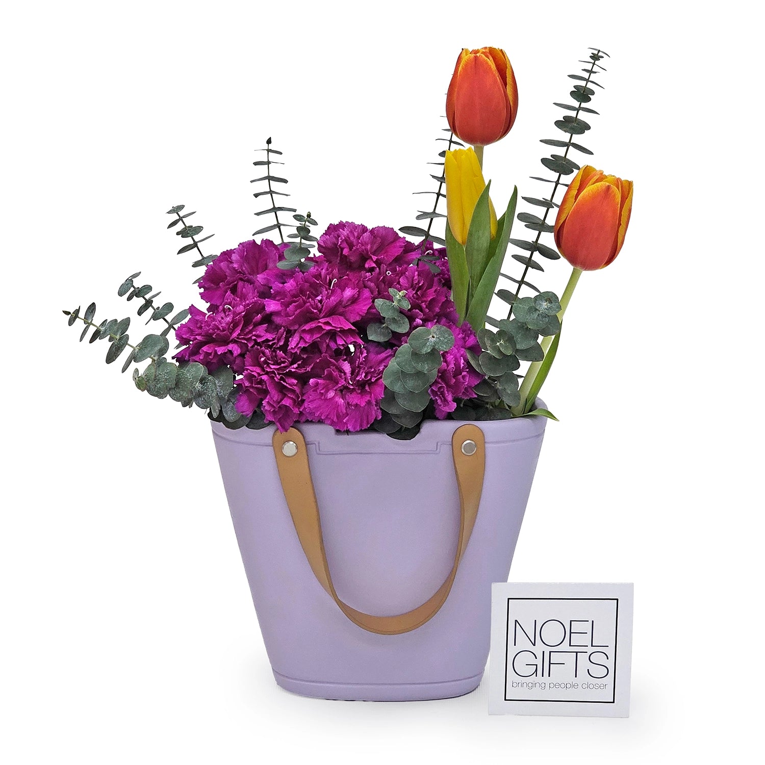 Dawn & Dusk Table Floral (Light Purple Vase)