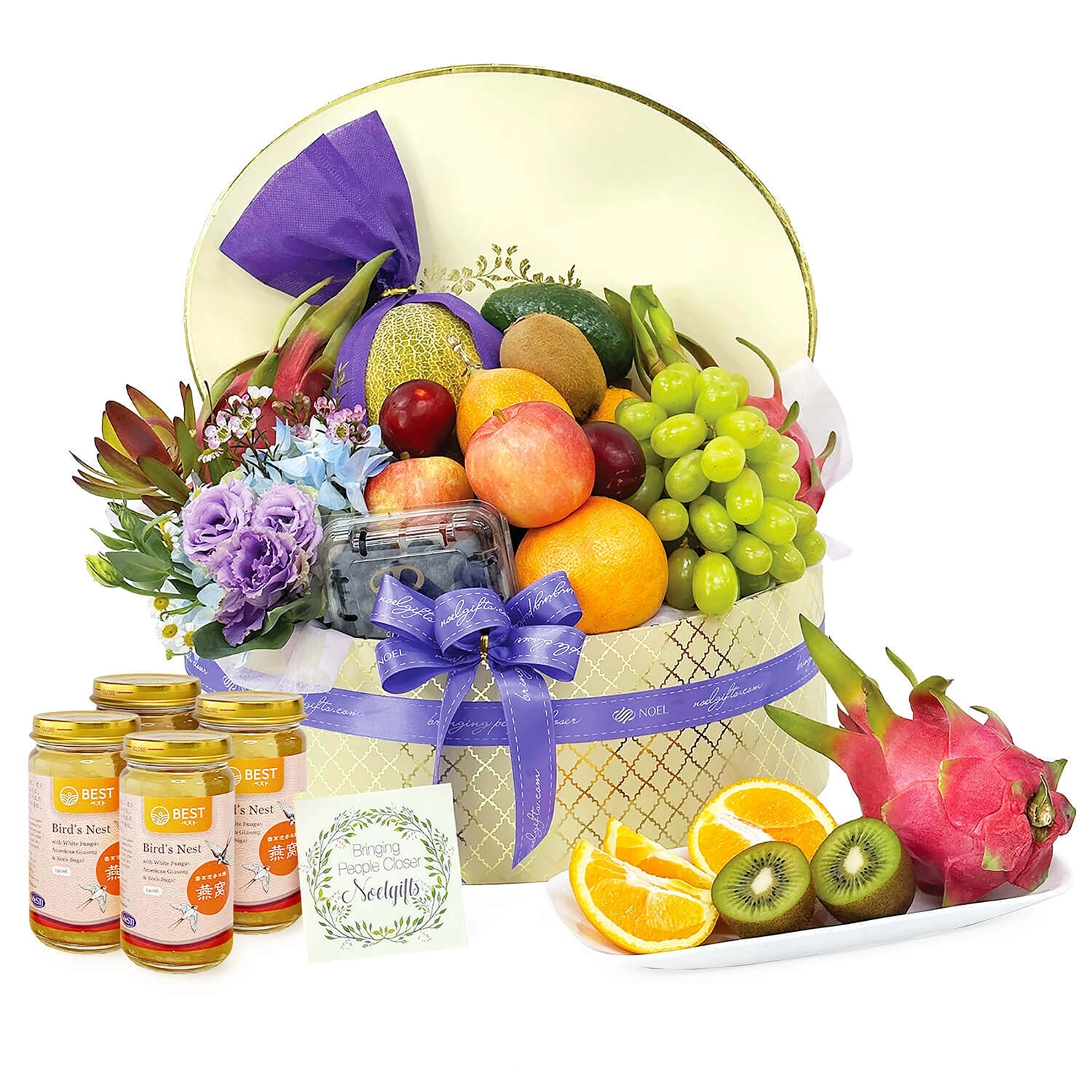 Fruity Luxury Fresh Fruit Basket Hamper - Upsized