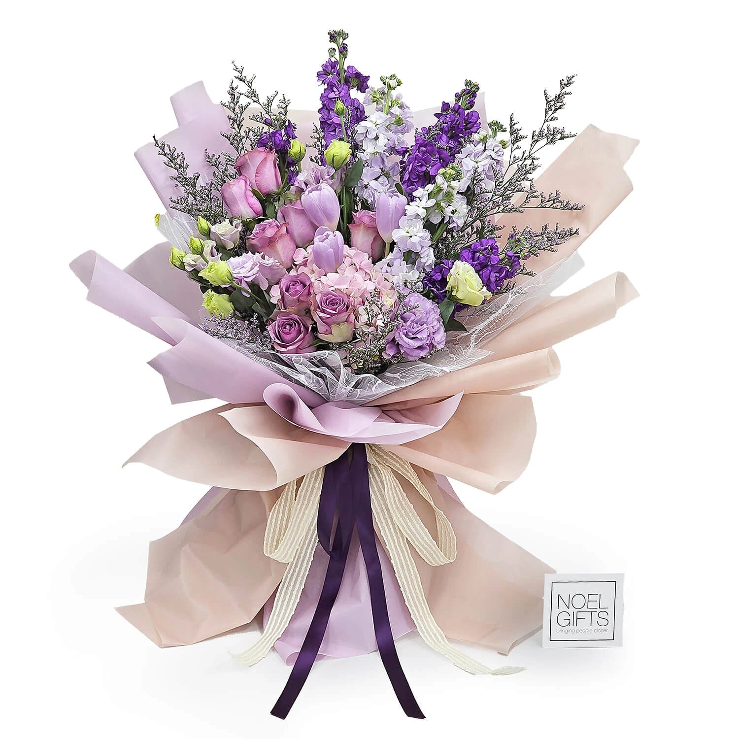 Violet Enchantment Classic Flower Bouquet