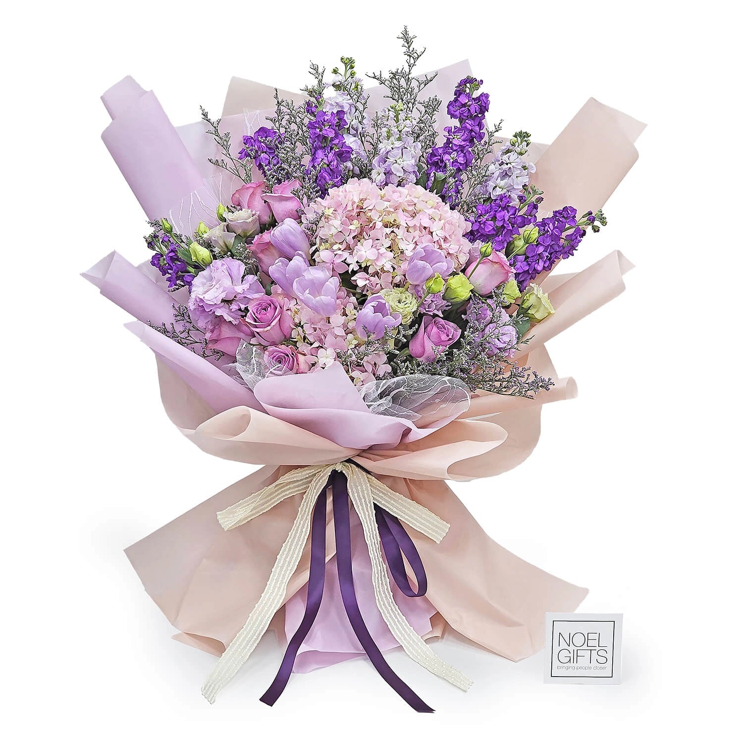 Violet Enchantment Deluxe Flower Bouquet