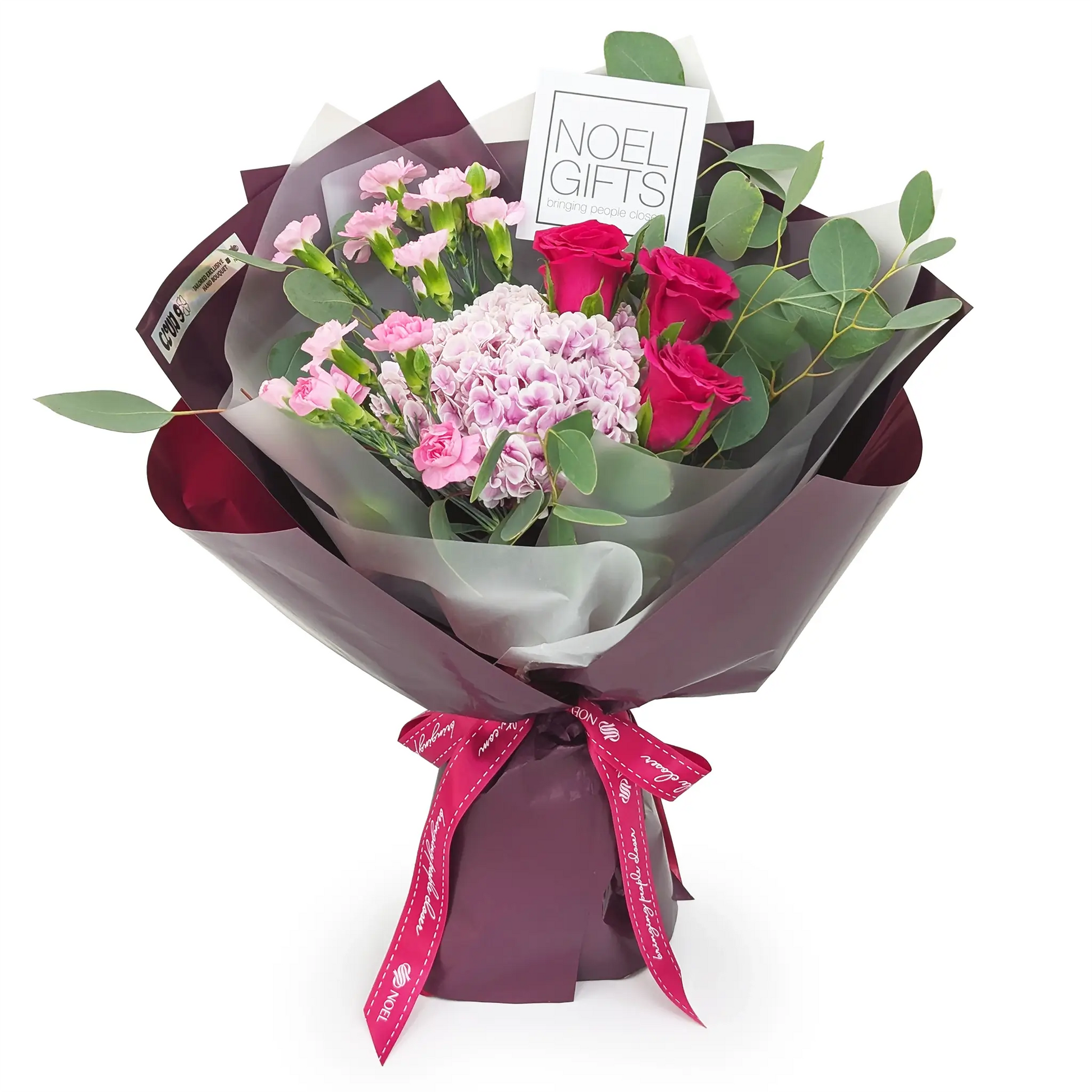 Seraphina Skylar Pink Flower Bouquet with Hydrangea and Roses