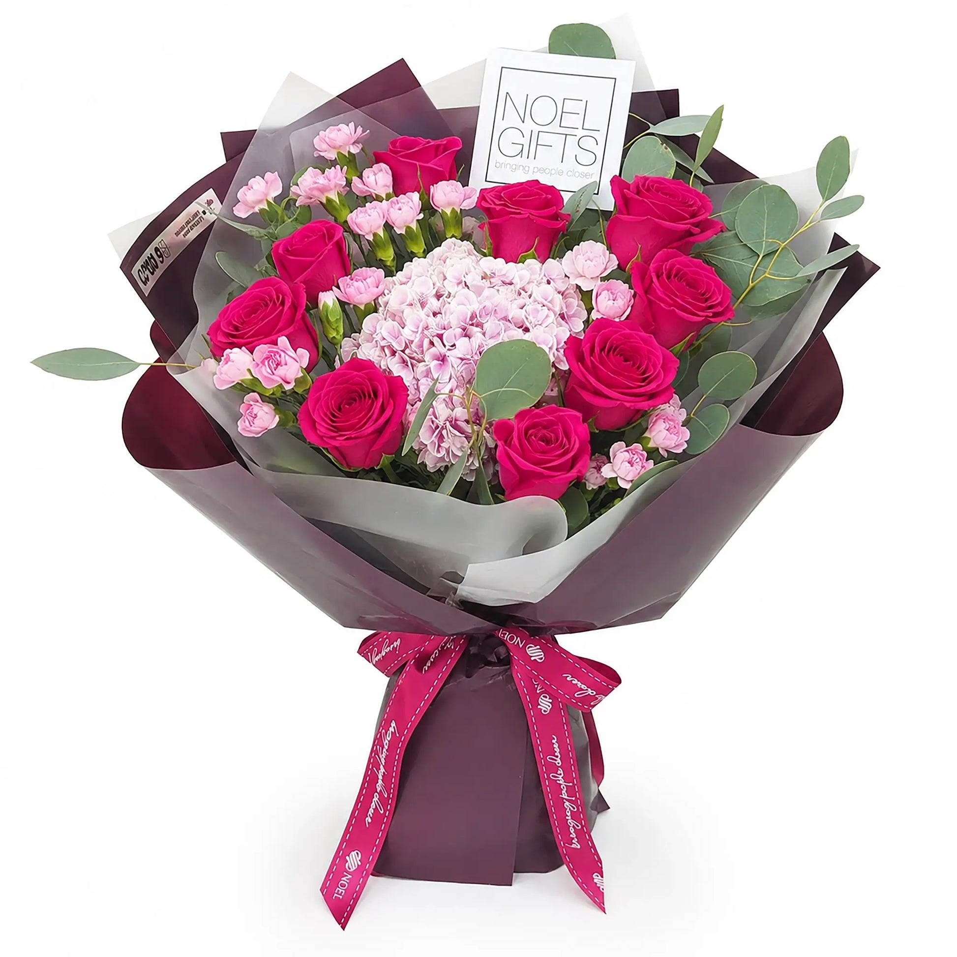 Seraphina Skylar Classic Pink Flower Bouquet with Hydrangea and Roses