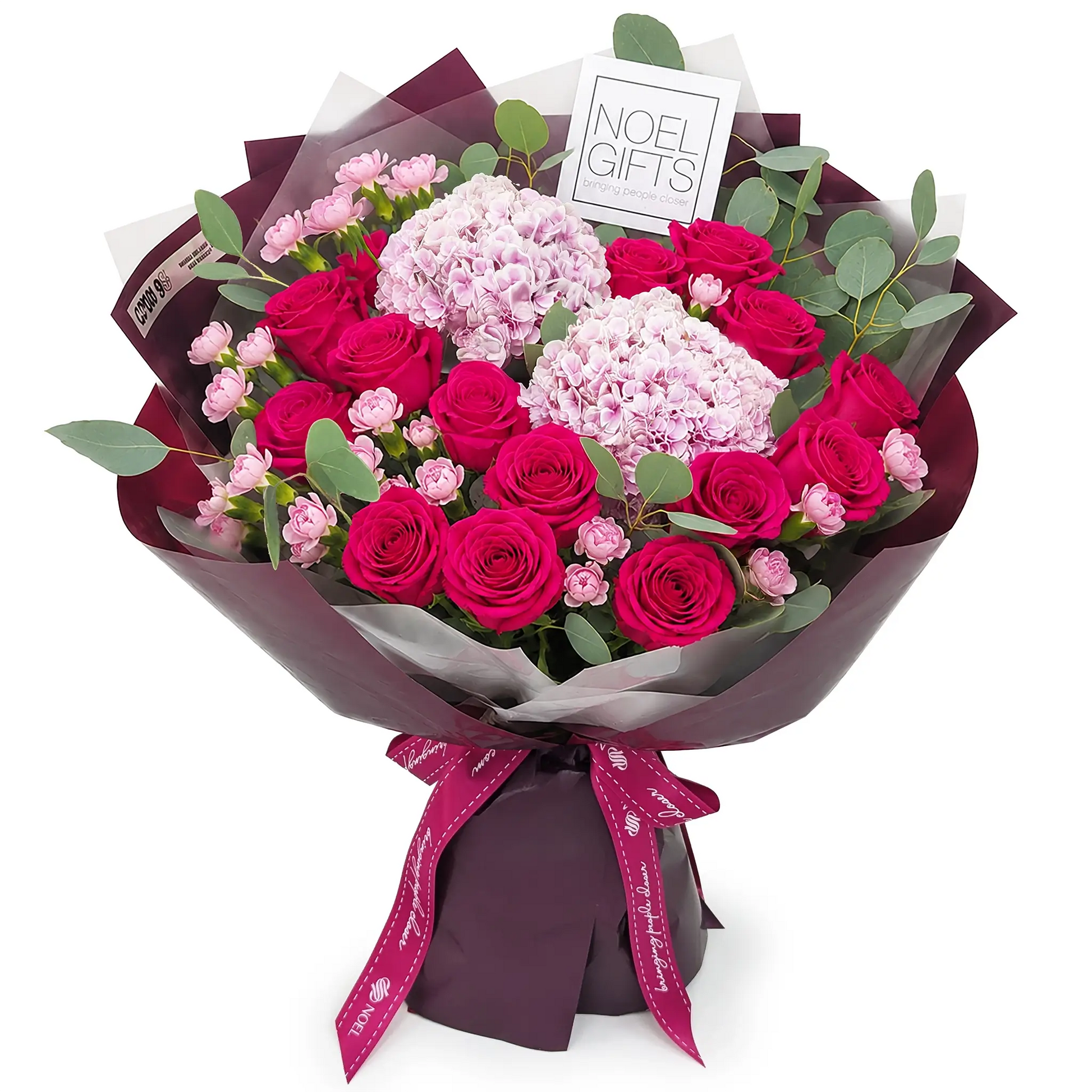 Seraphina Skylar Deluxe Pink Flower Bouquet with Hydrangea and Roses