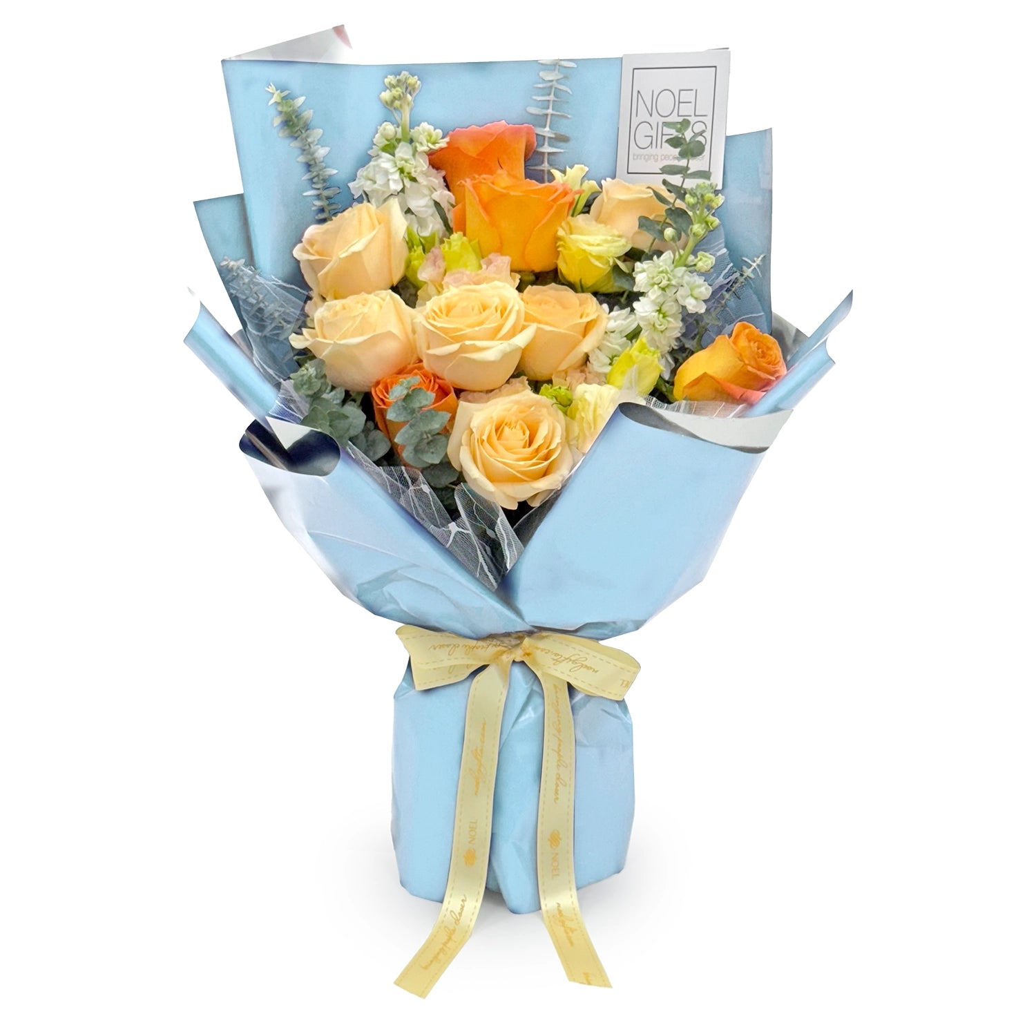 Apricot Ember Classic Flower Bouquet