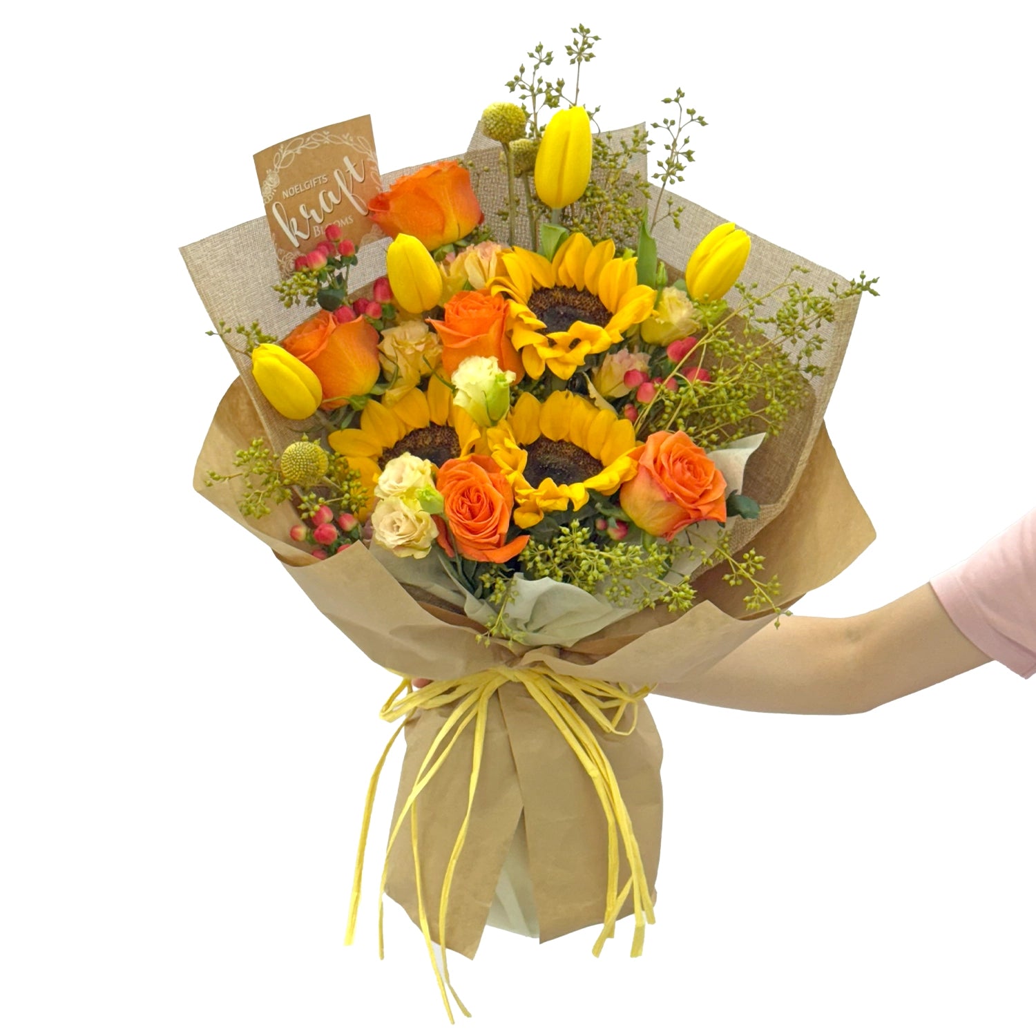 Golden Honey Deluxe Flower Bouquet
