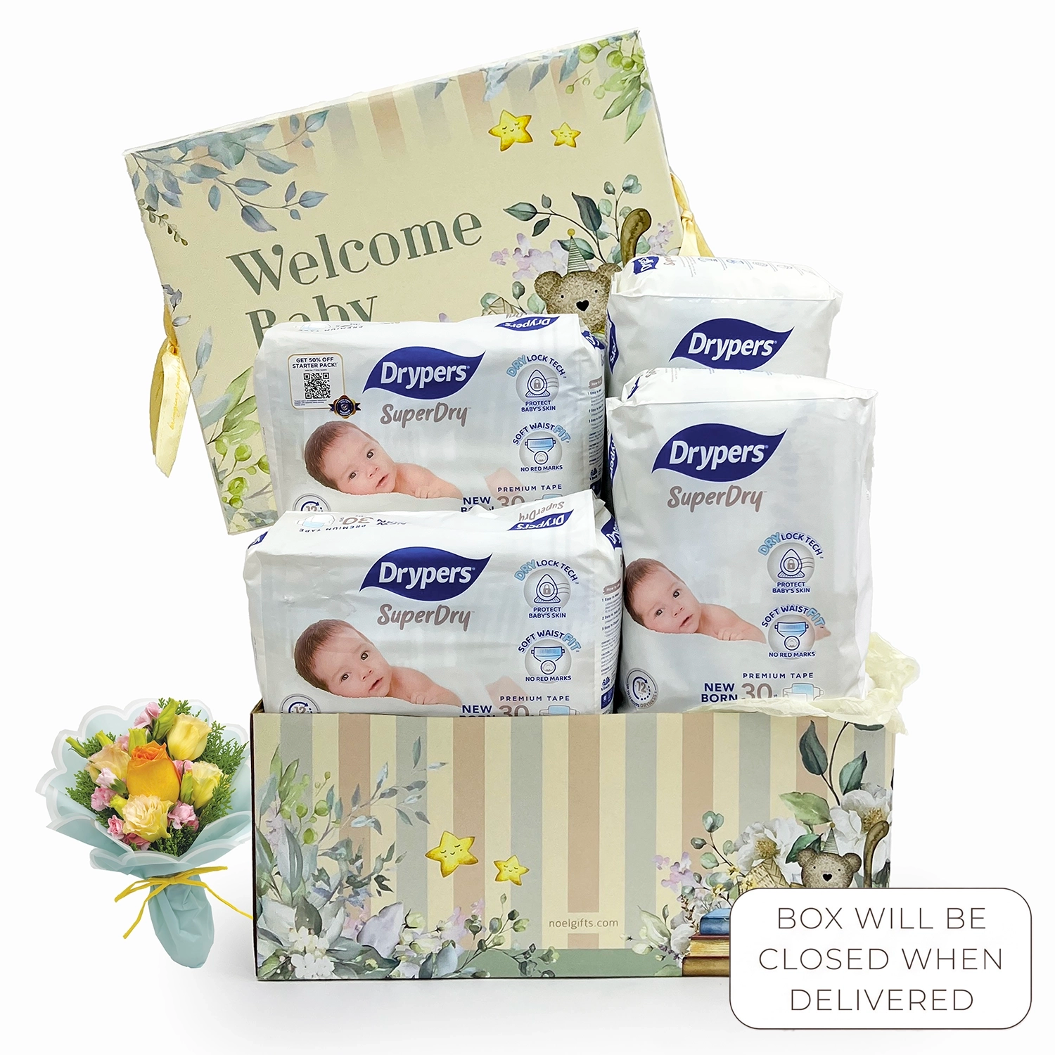 Newborn Perfect Gifts Baby Gift (Drypers Wee Wee Dry Newborn Diapers)