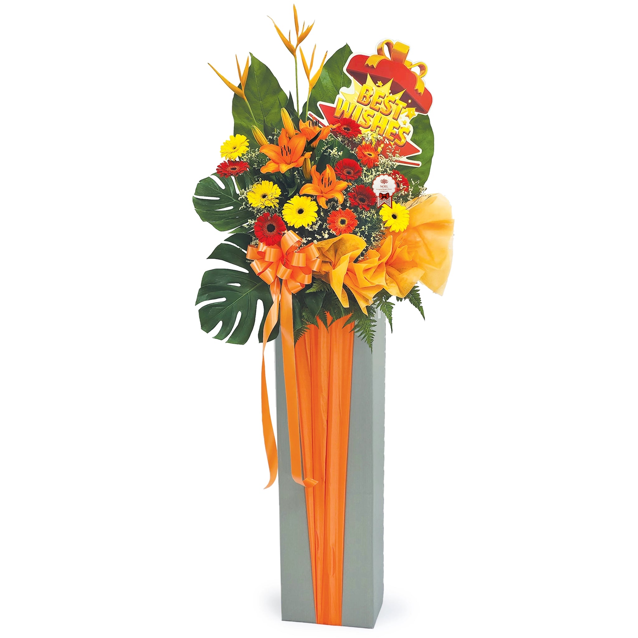 Amber Success Congratulatory Flower Stand