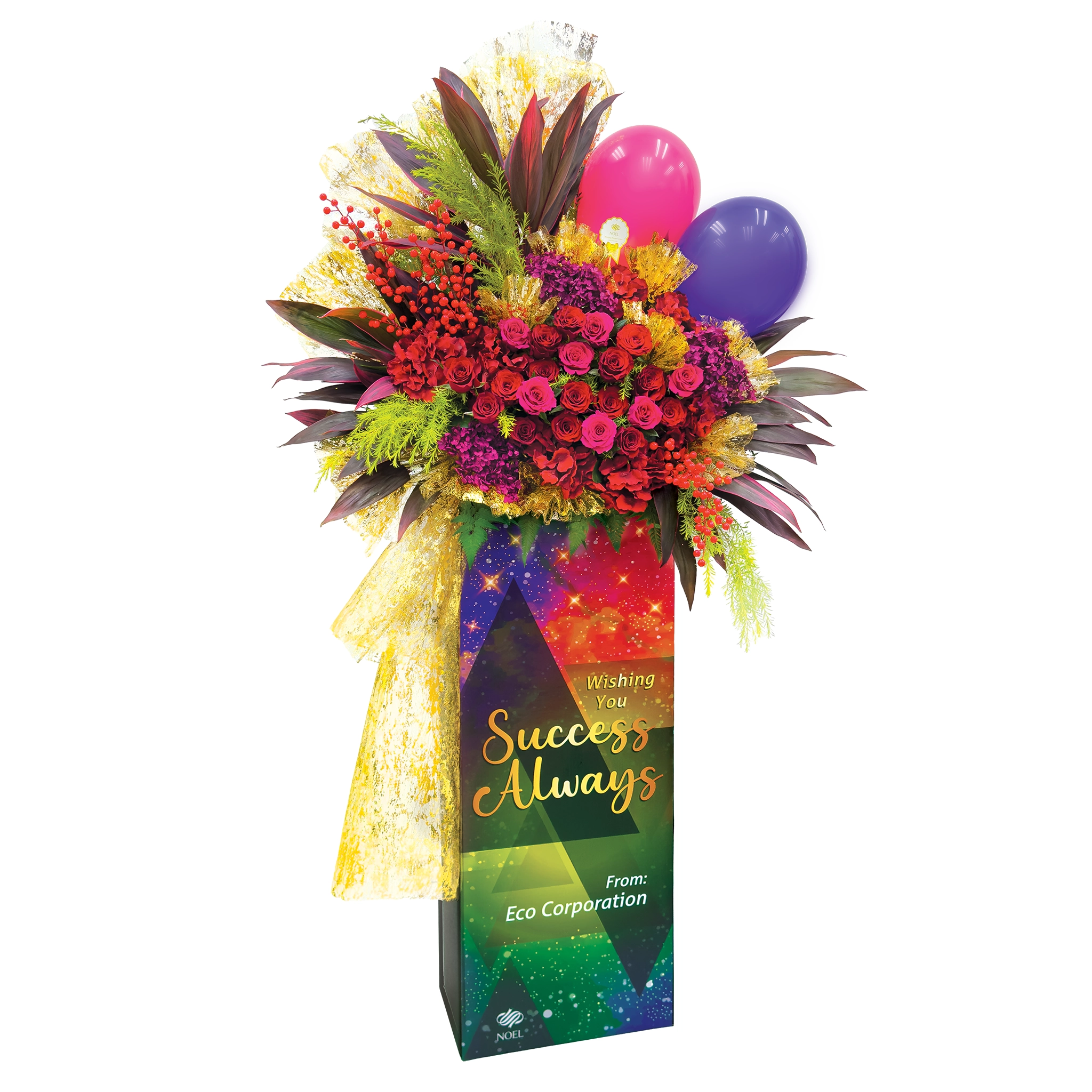 Blooming Success Personalised Congratulatory Flower Stand