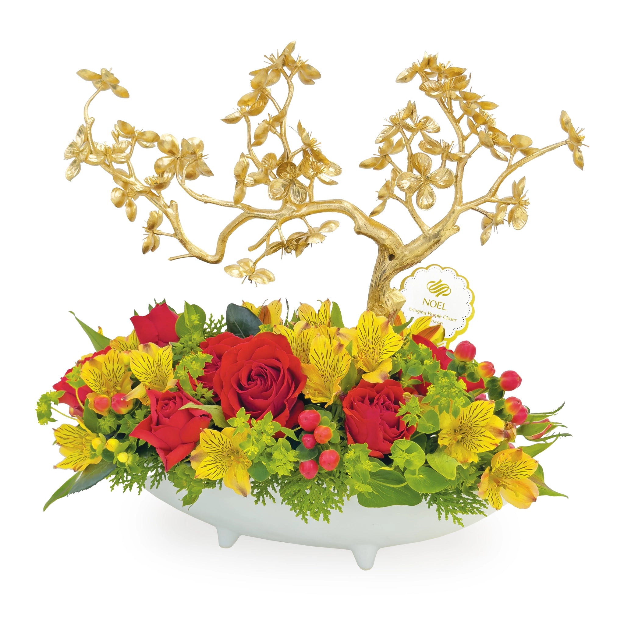 Auspicious Longevity Congratulatory Table Flower Arrangement