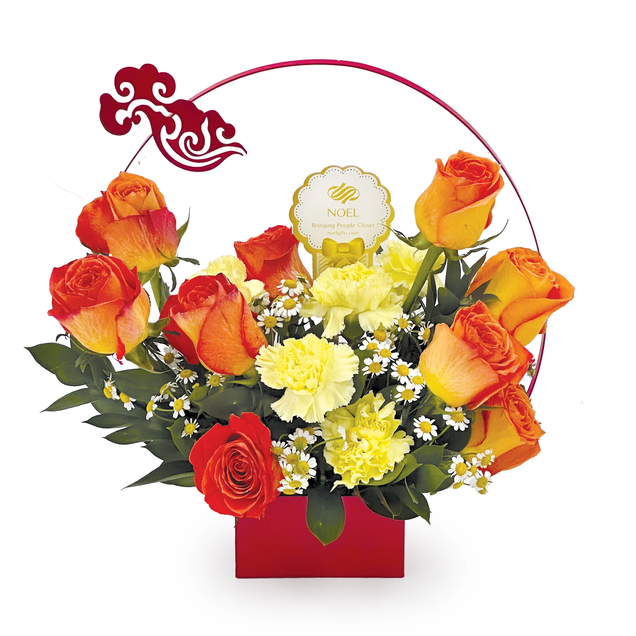 Fortune Bloom Congratulatory Table Flower Arrangement