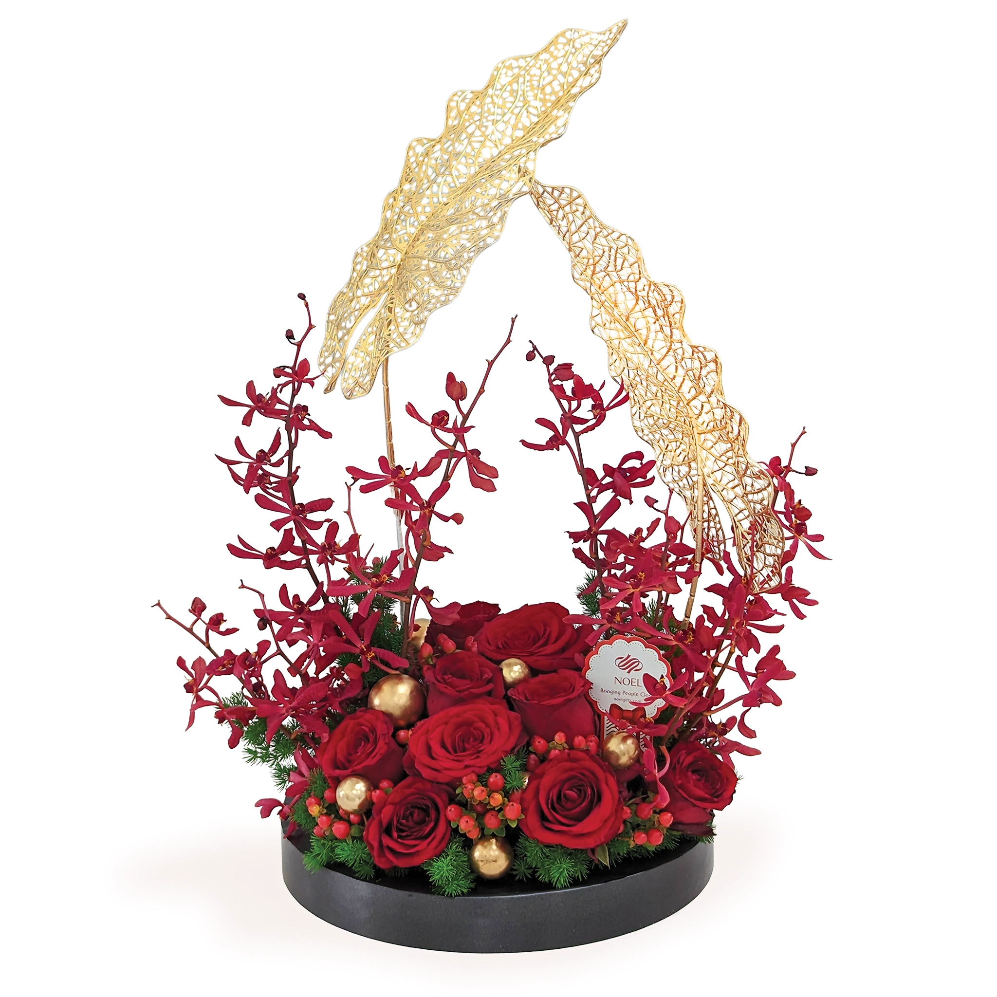 Golden Coronation Congratulatory Table Flower Arrangement