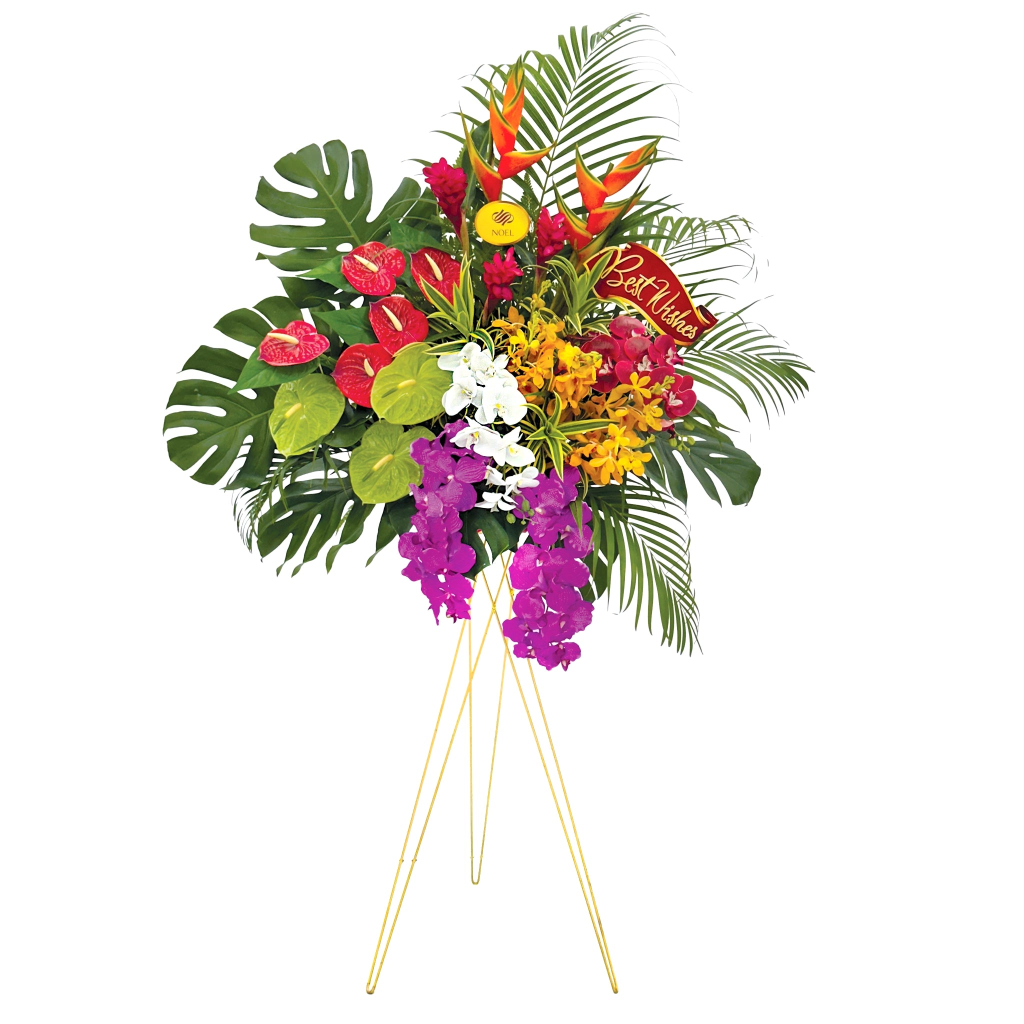 Tropical Luxe Congratulatory Flower Stand