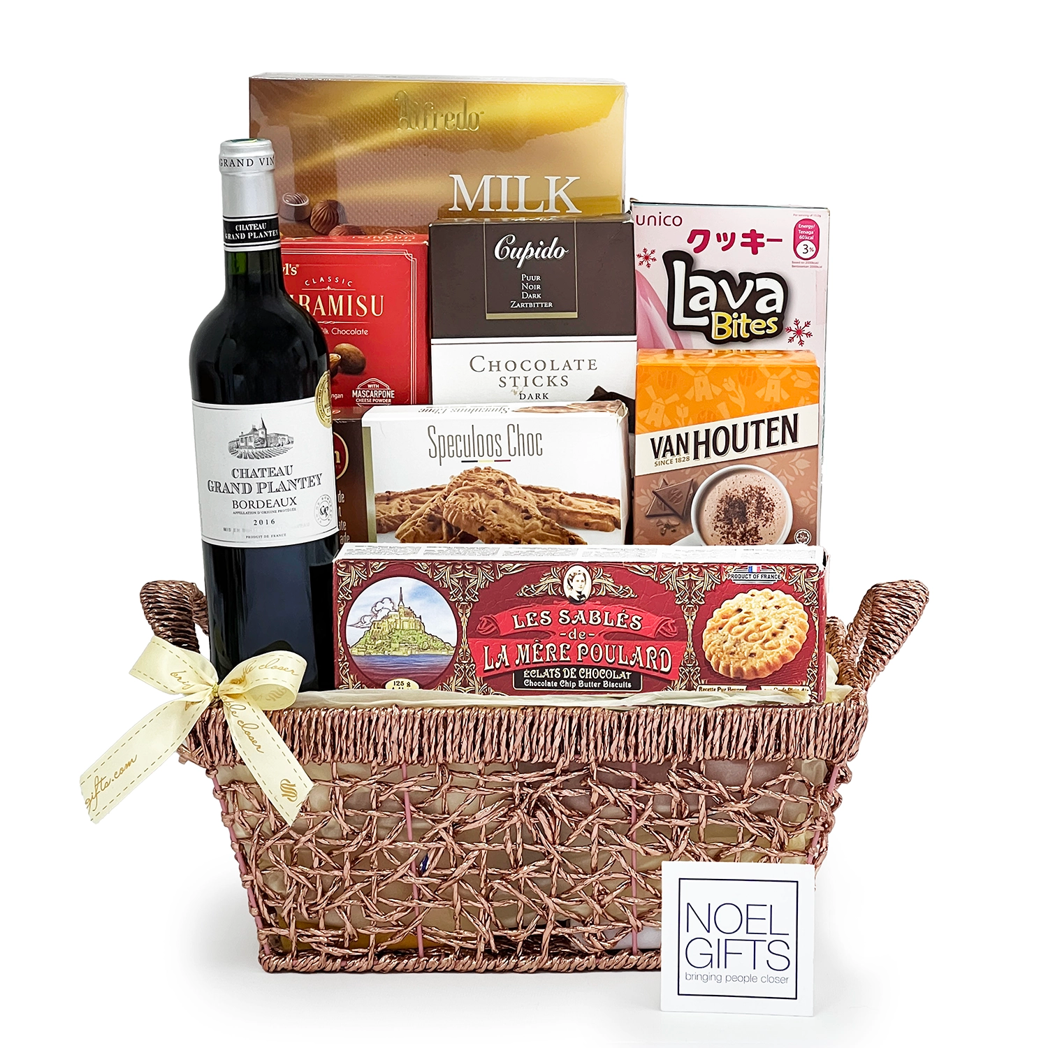 Epicurean Delights Gourmet Food Hamper (with Wine)