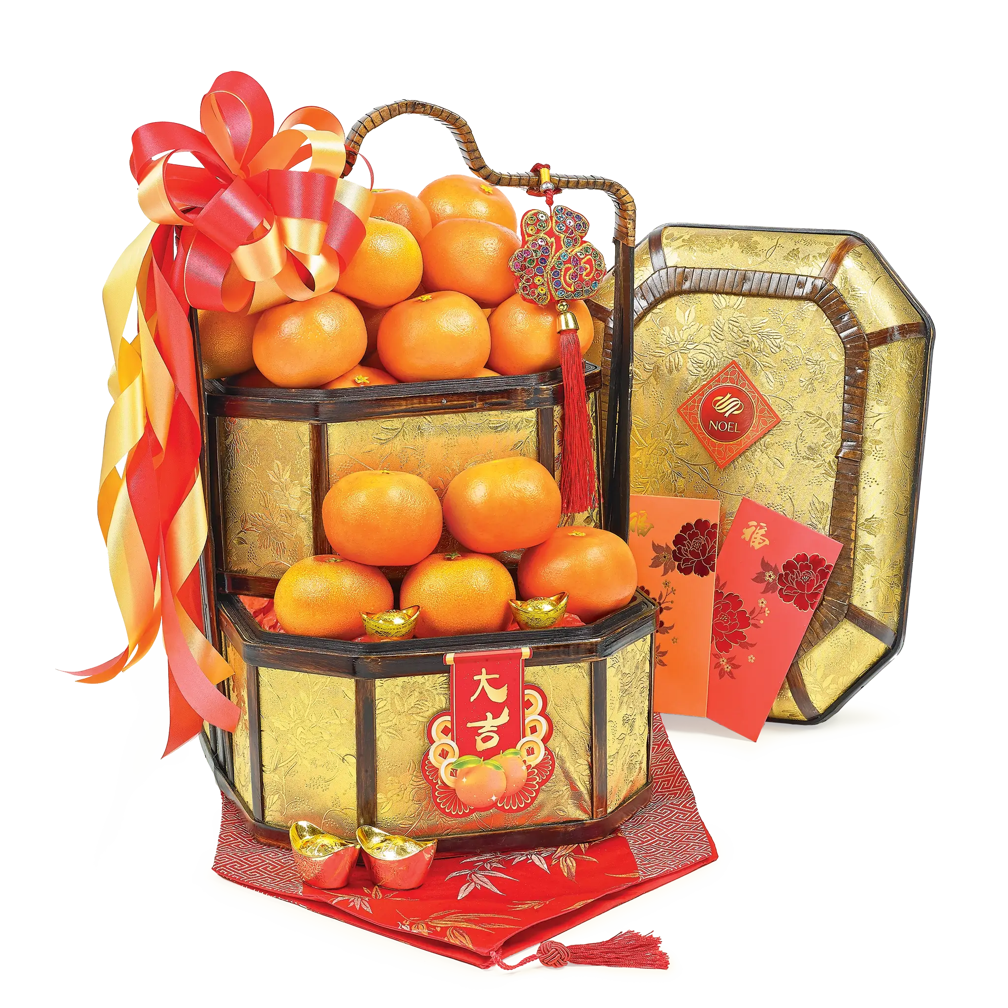 Chinese New Year Boundless Luck Mandarin Oranges Gift Hamper (28Pcs)