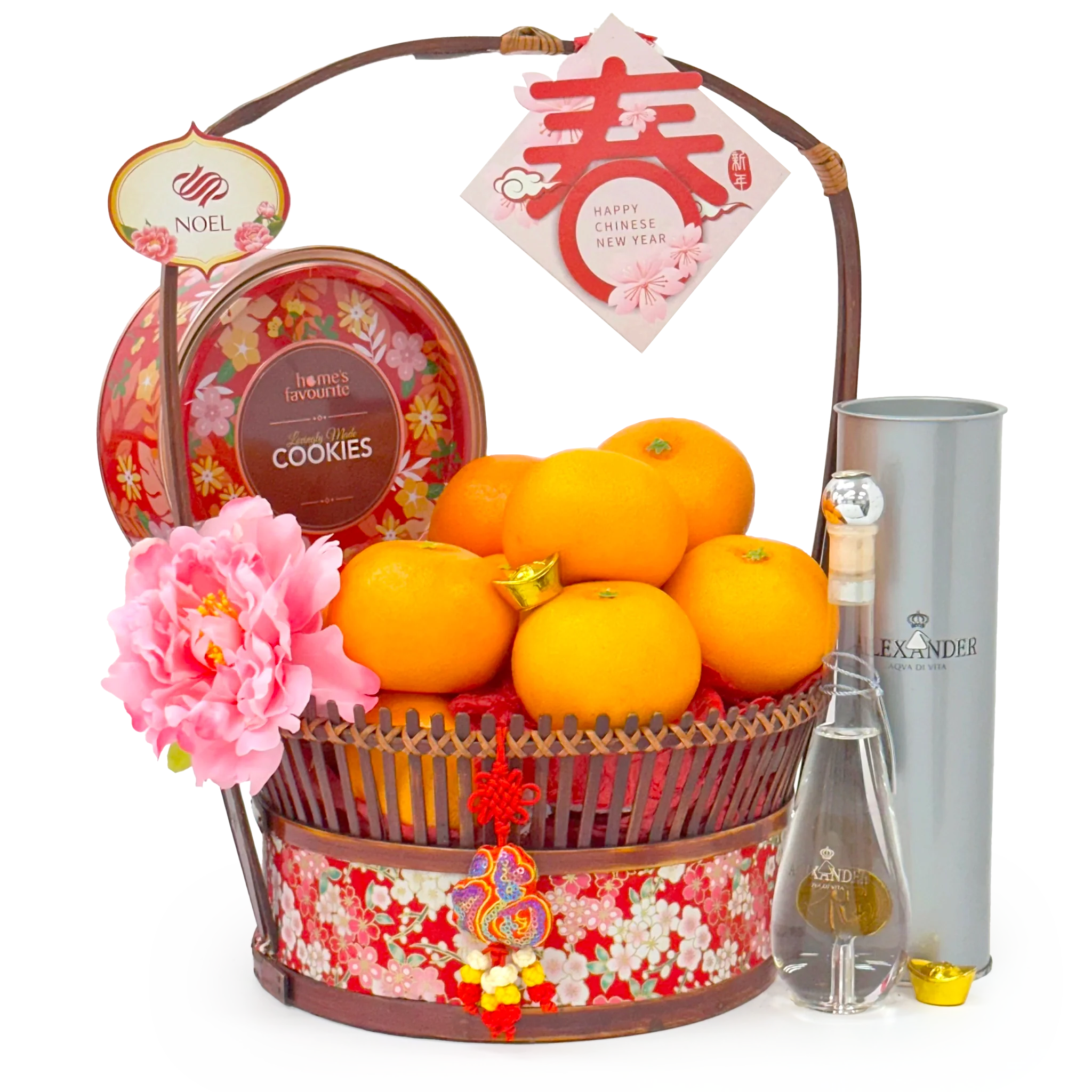 Chinese New Year Fruitful Ventures Gift Hamper With Grappa Goodluck