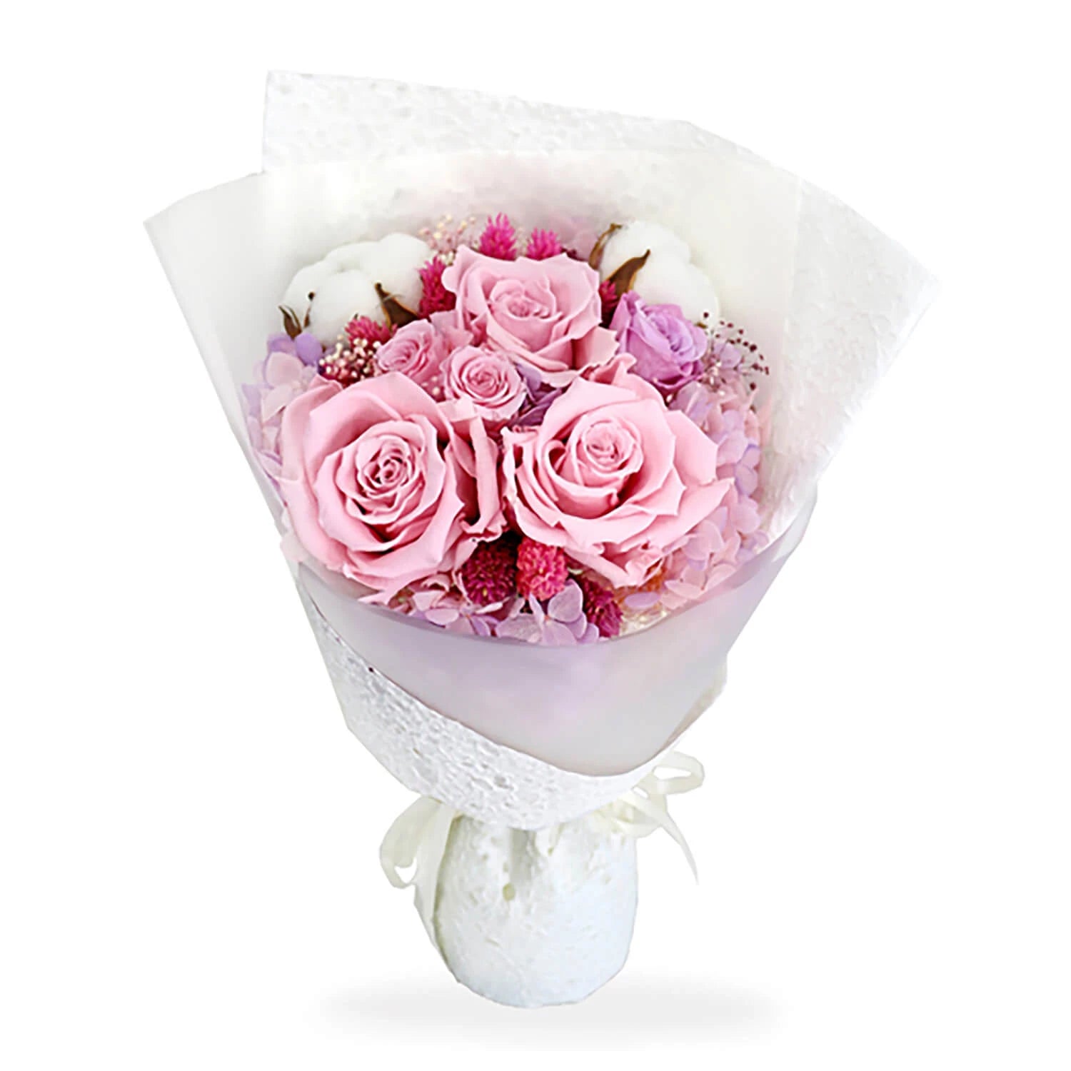 Pink Egg Preserved Flower Bouquet